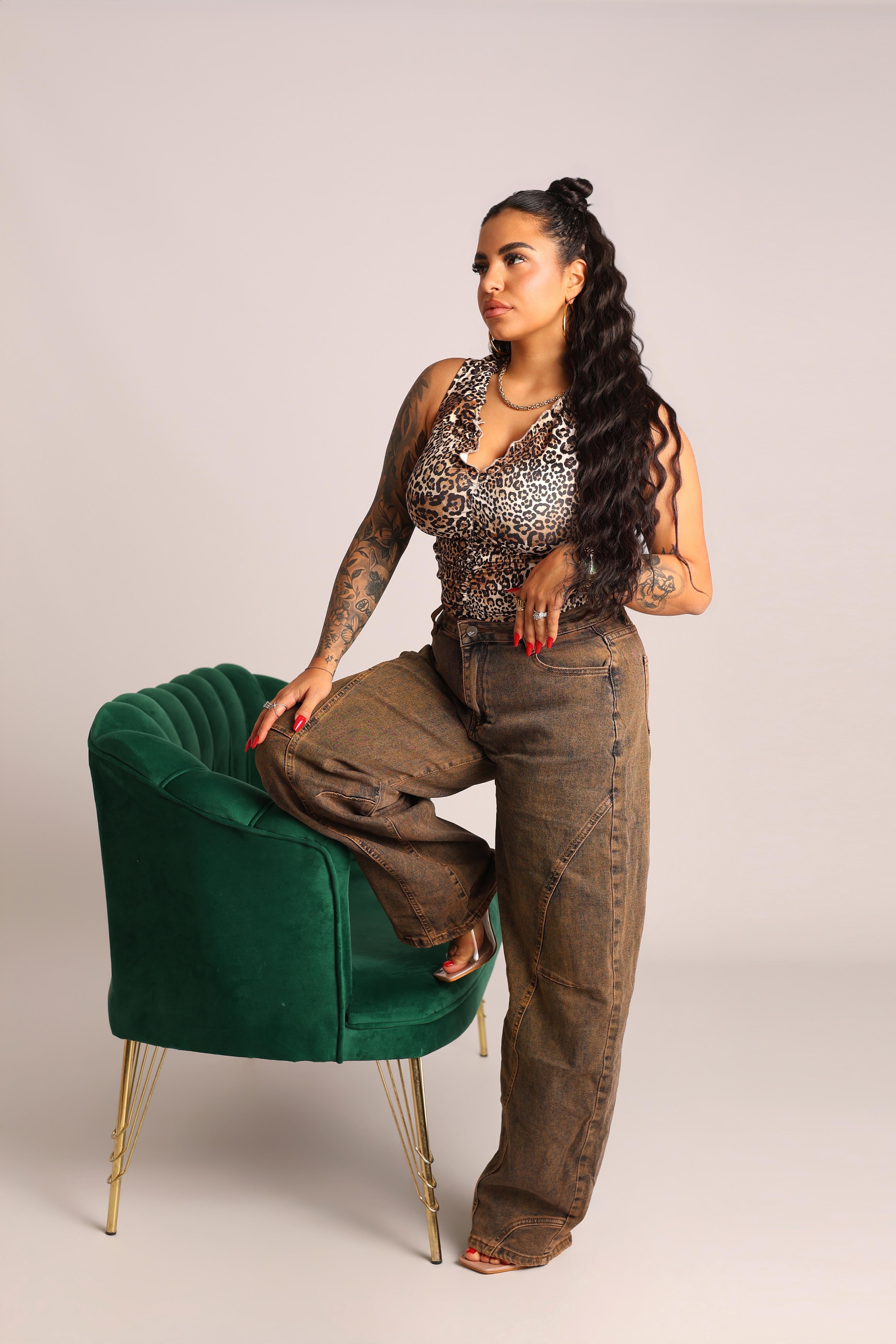 BODY LEOPARD ARRICCIATO - MIL