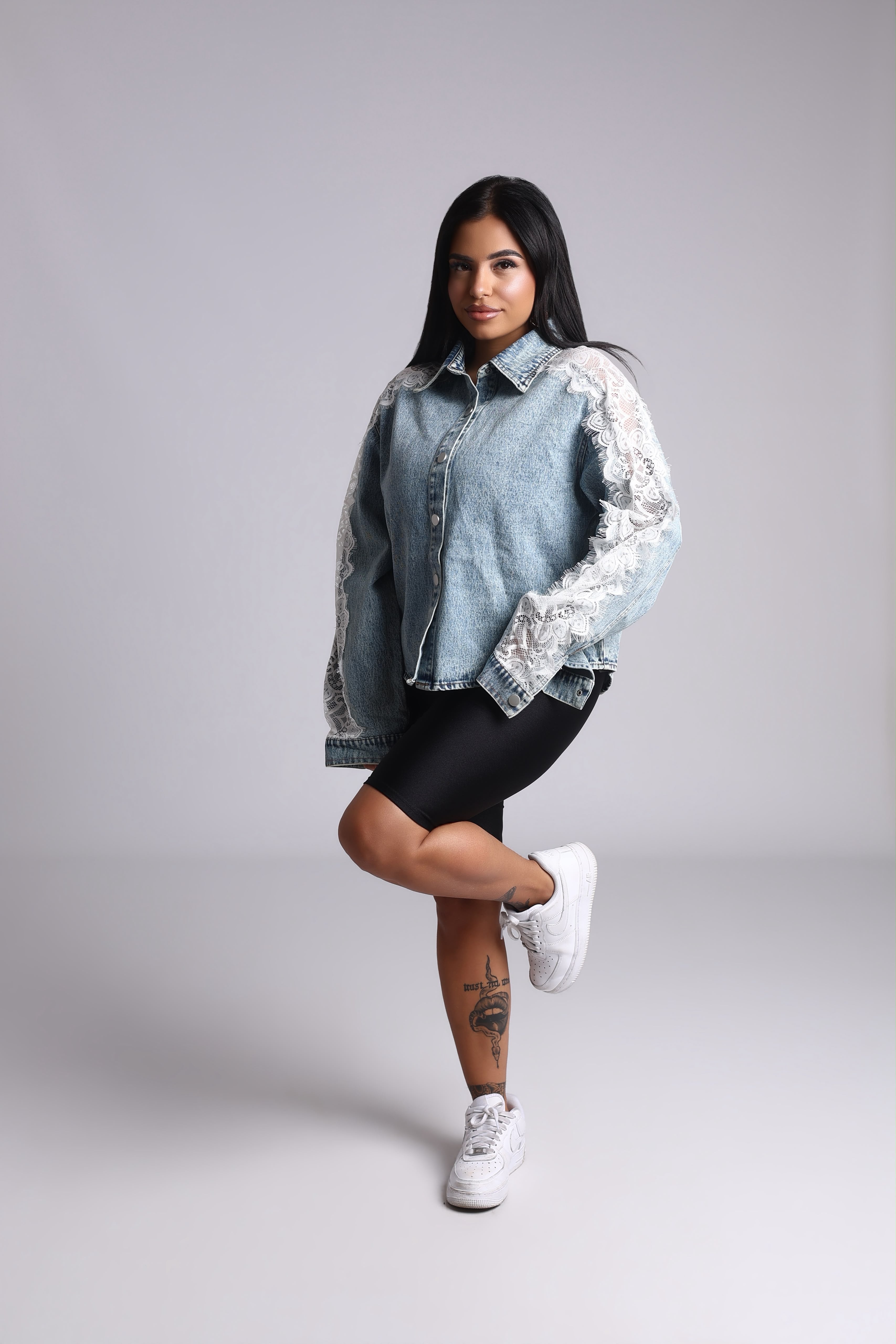 GIACCA LIGHT DENIM - PIZZO