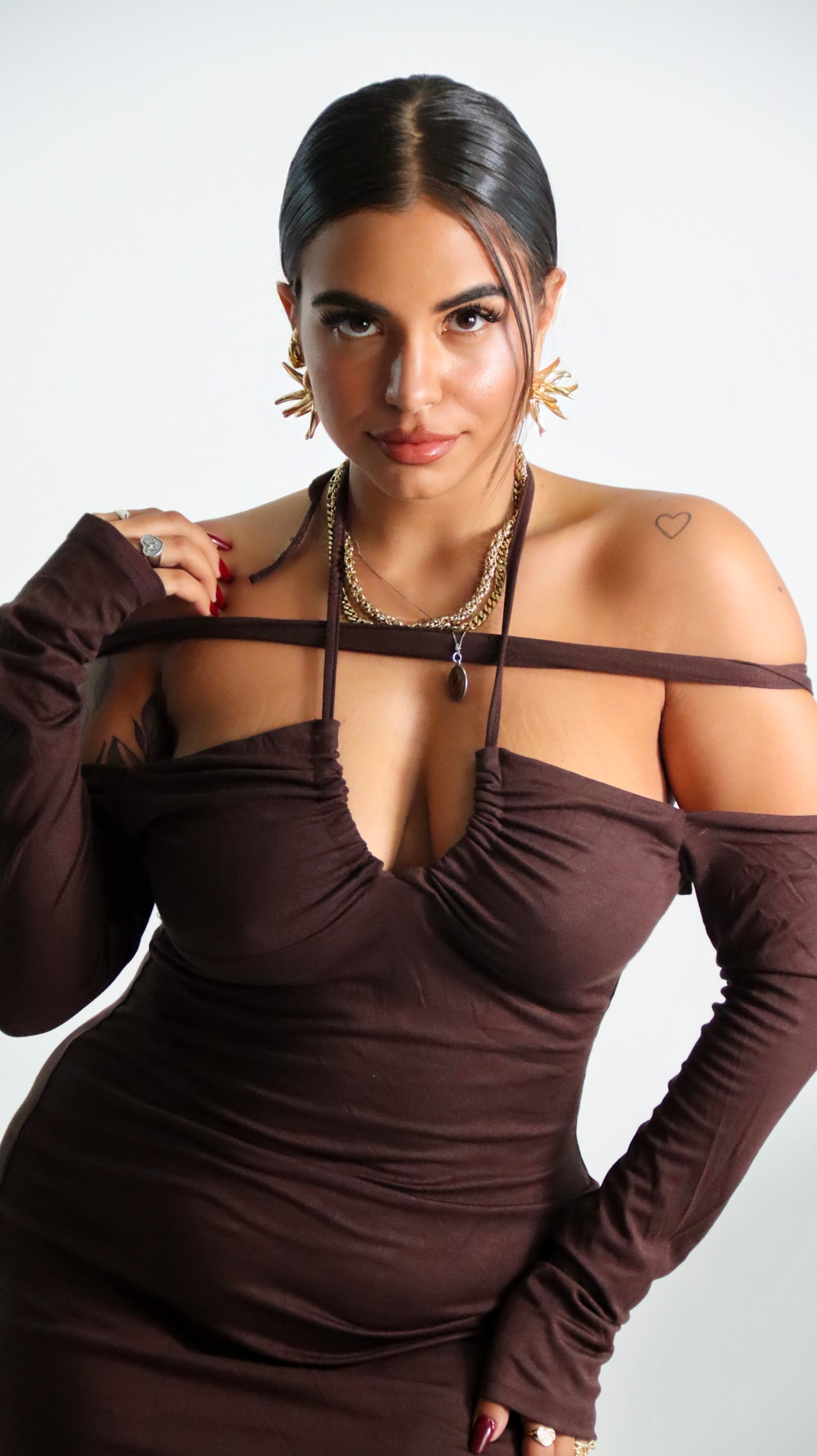 VESTITO BROWN GISELLE