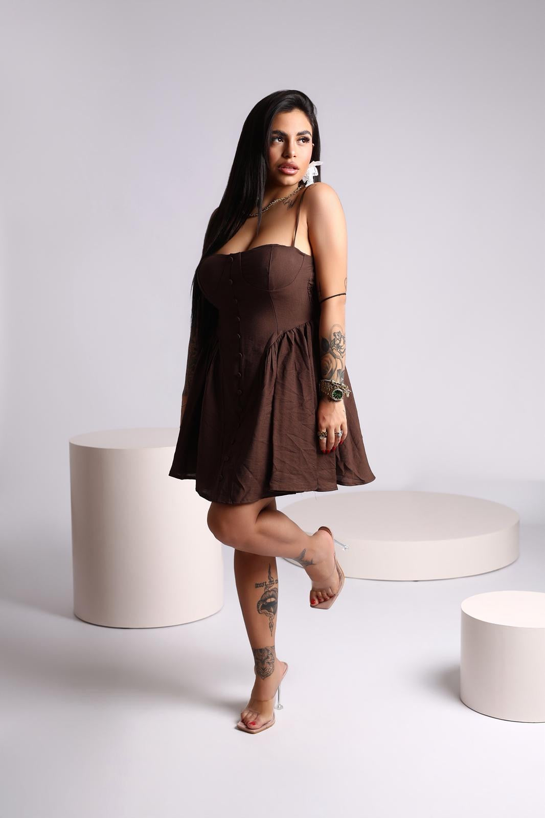 VESTITO BROWN - SUMMER TIME