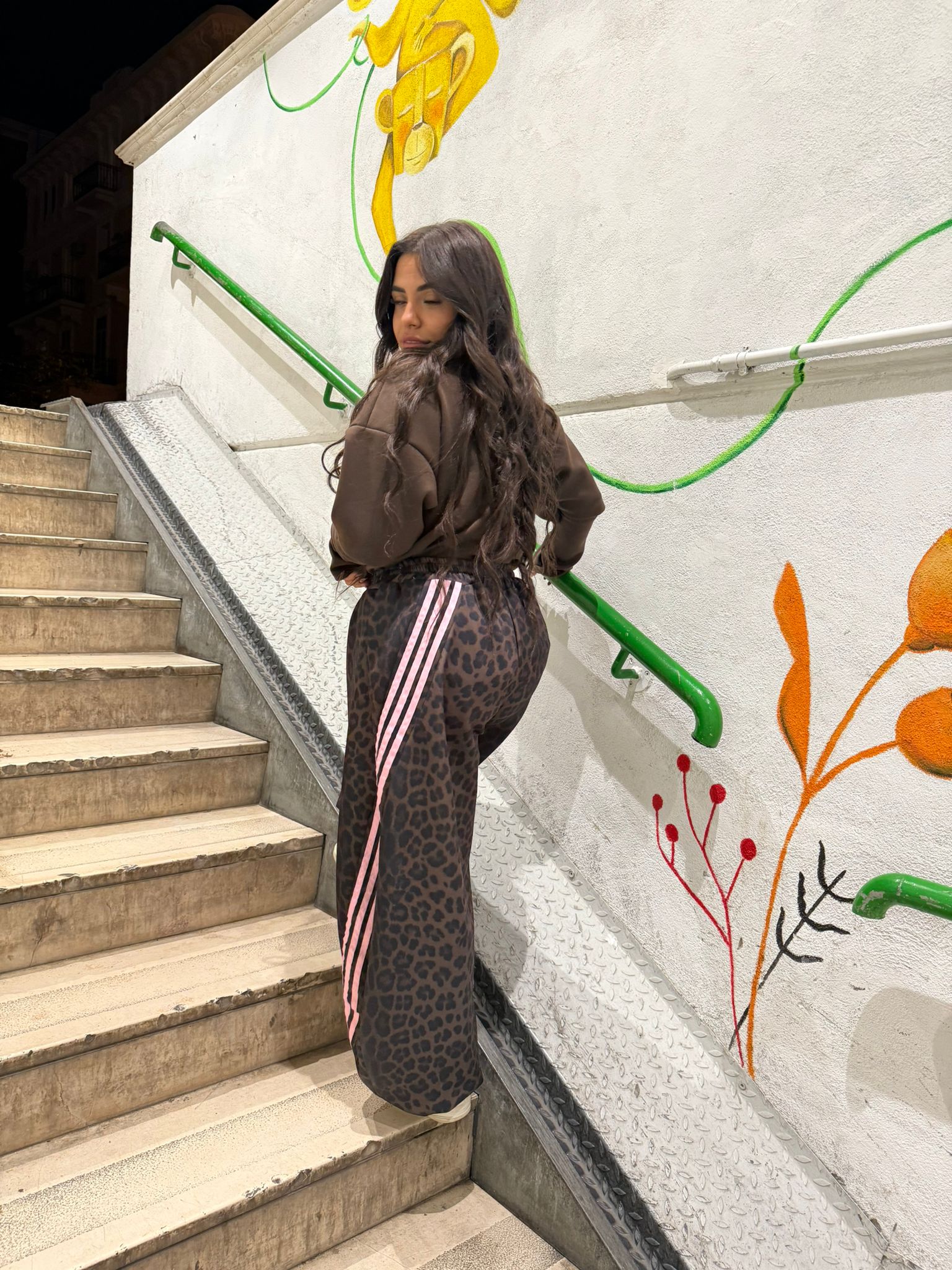 PANTALONE BALLON - LEOPARD&PINK