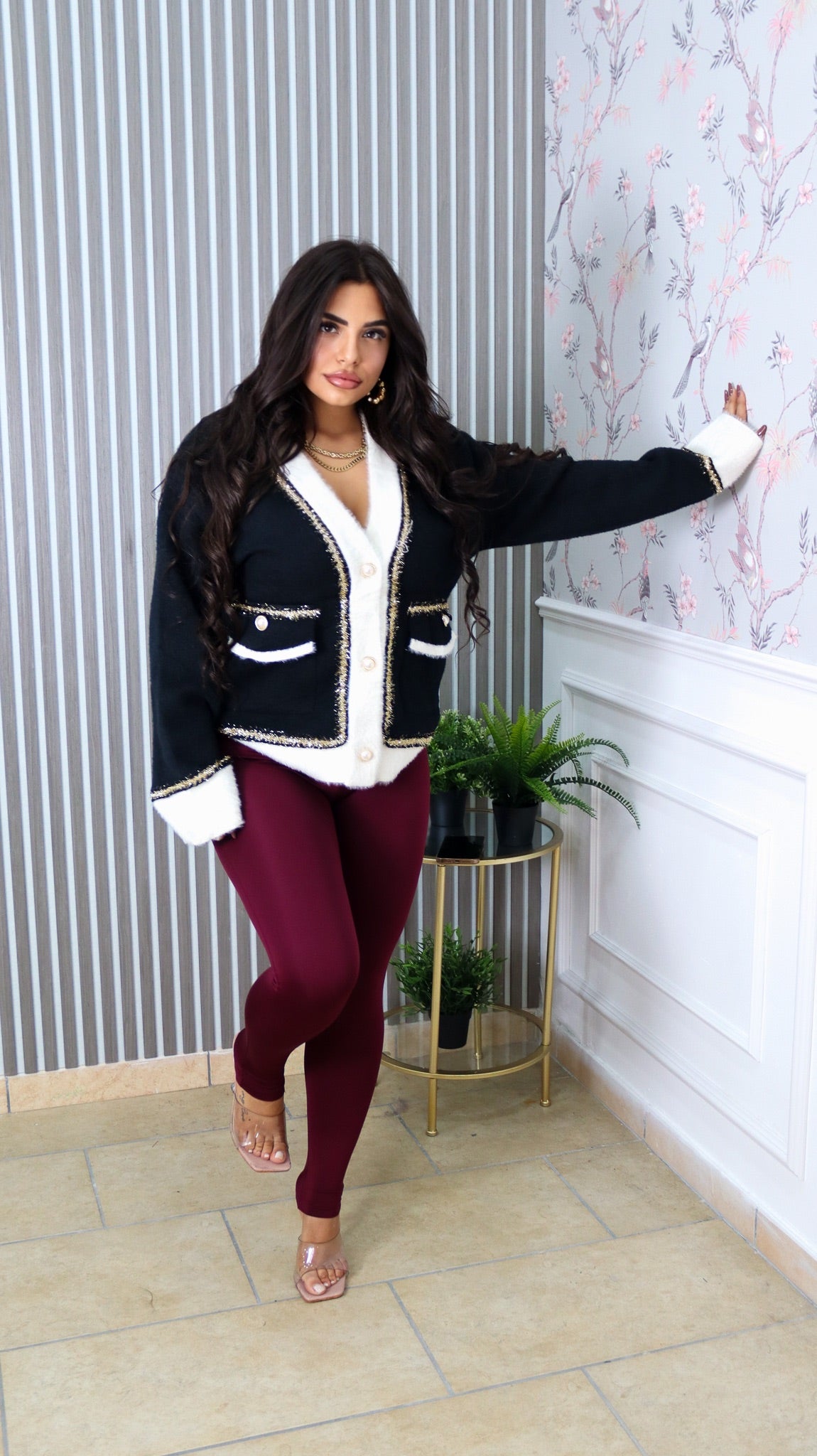 LEGGINS BASIC - BORDEAUX