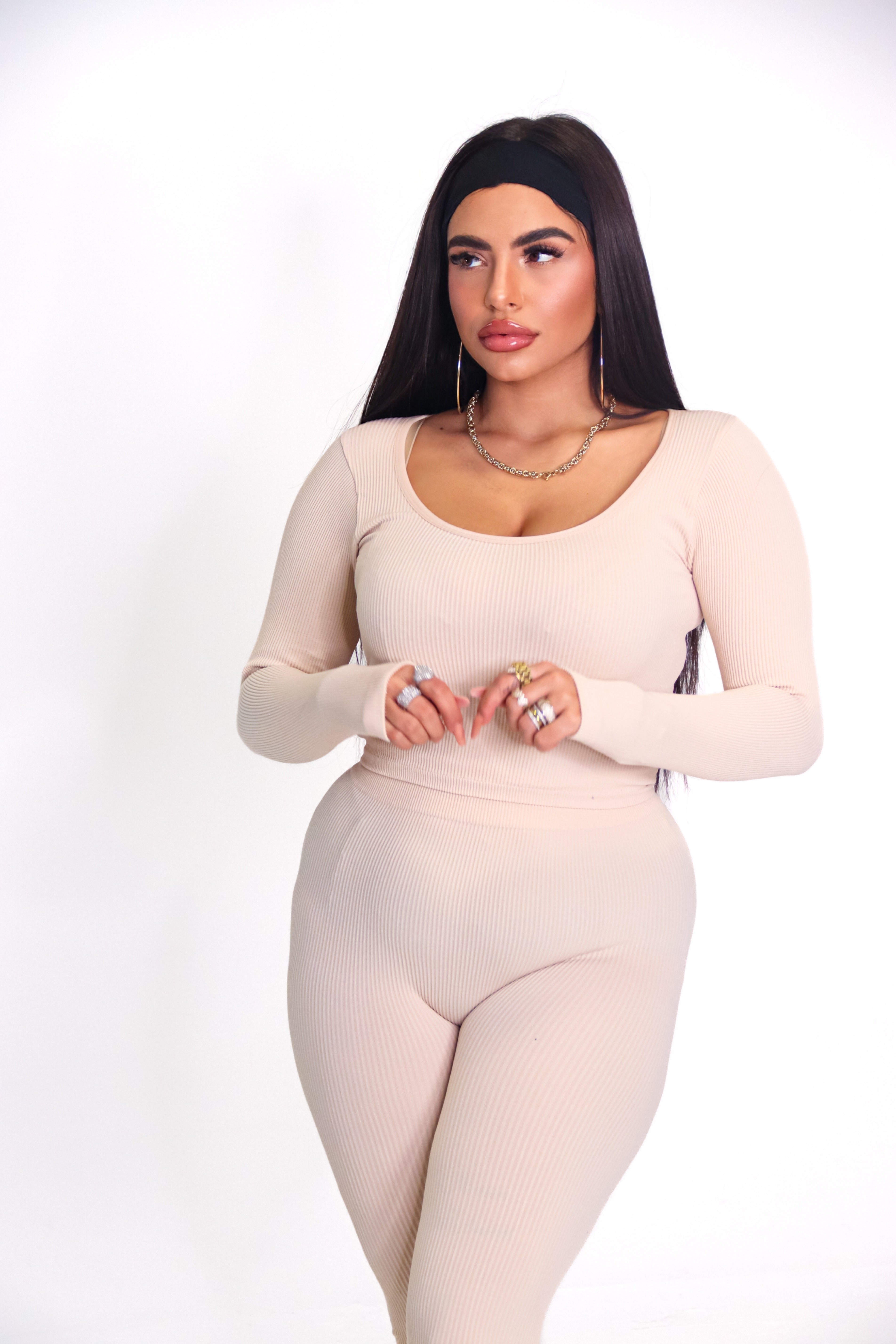 COORDINATO FIT BASIC - BEIGE