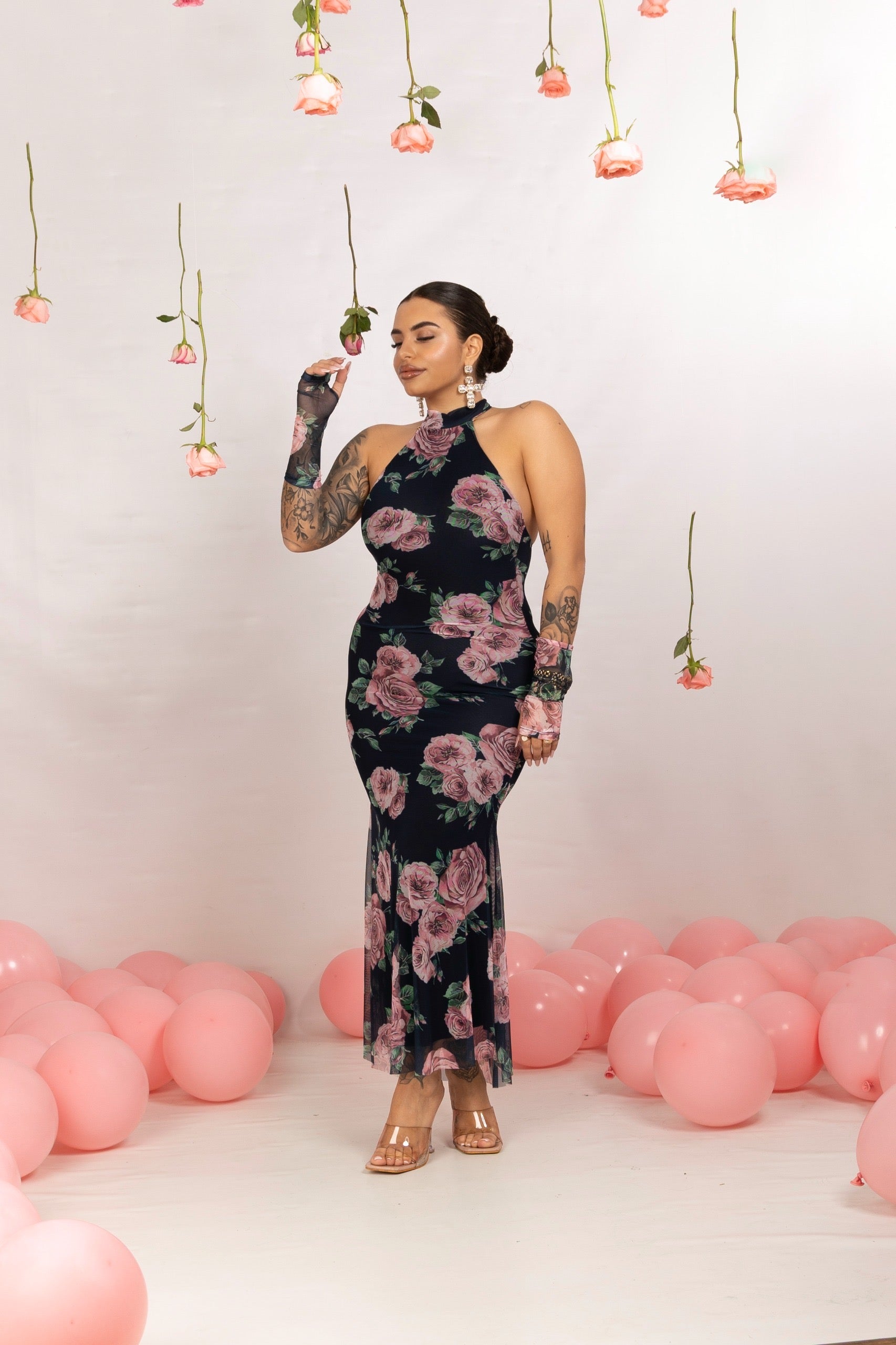 VESTITO FLOWERS - ELEGANT