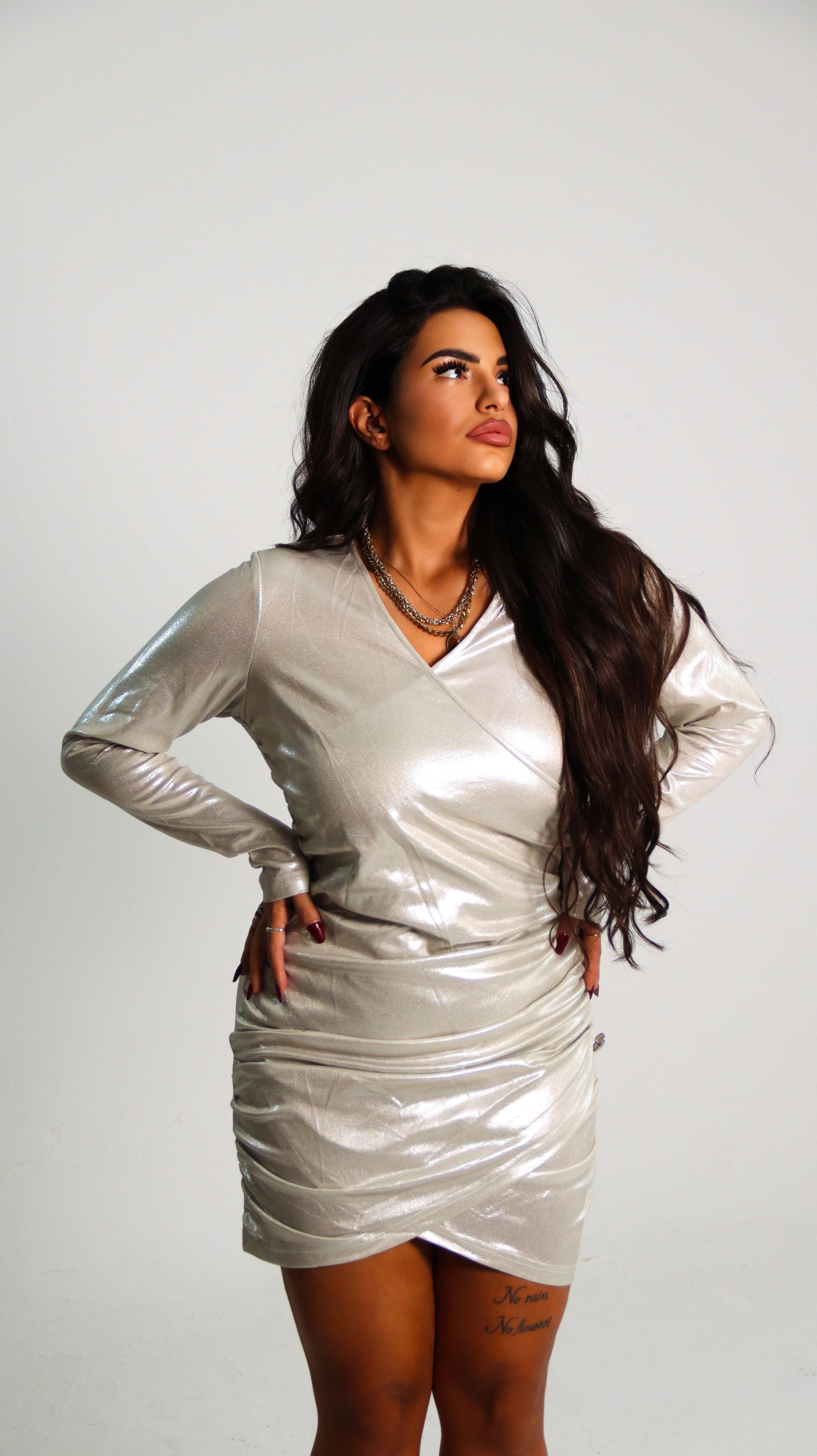 VESTITO ARGENT IOLANDA