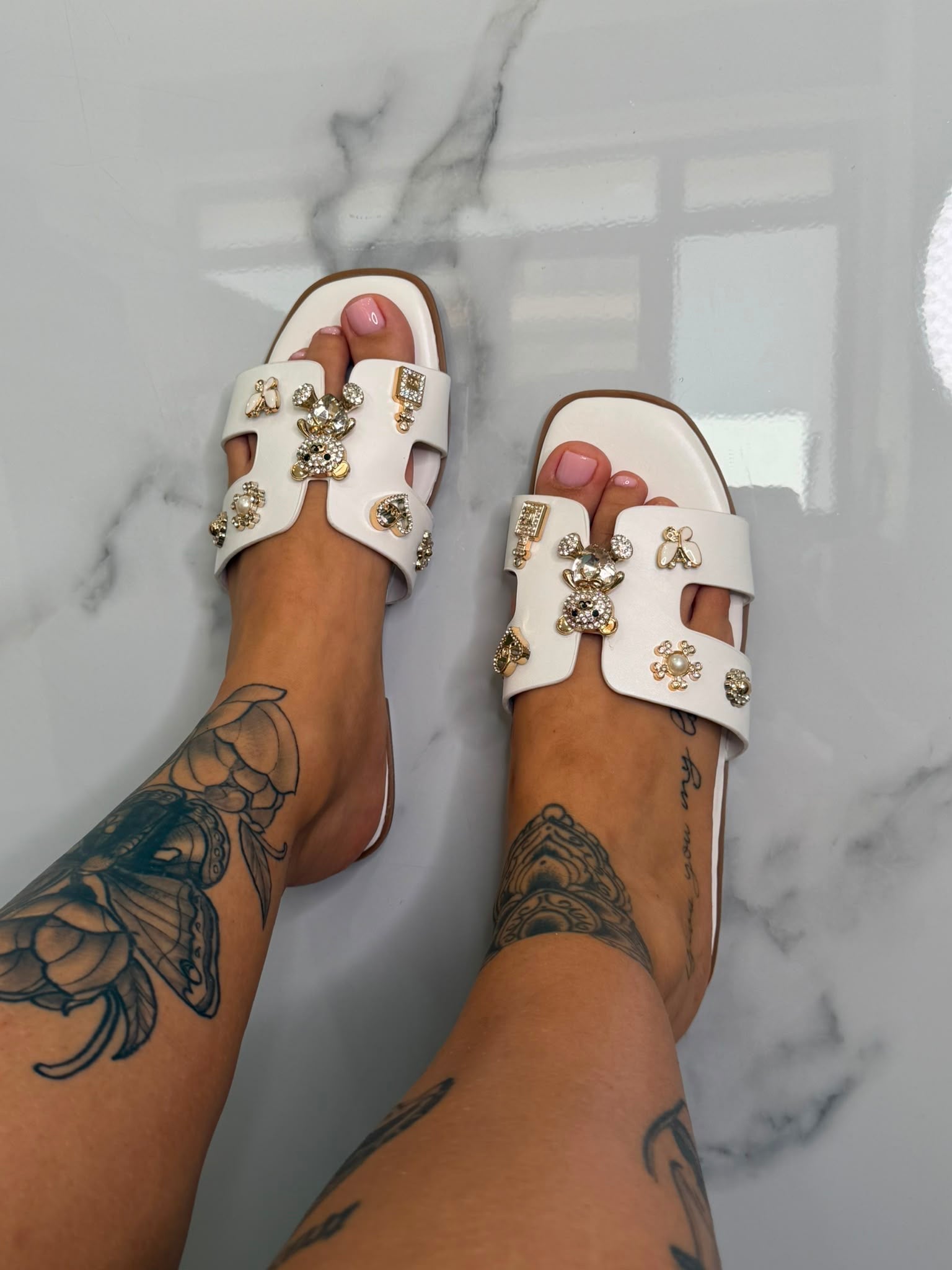 CIABBY MOD HERMMES WHITE - TEDDY