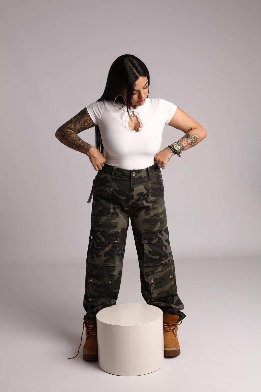 PANTALONE CARGO MILITARE - MIL