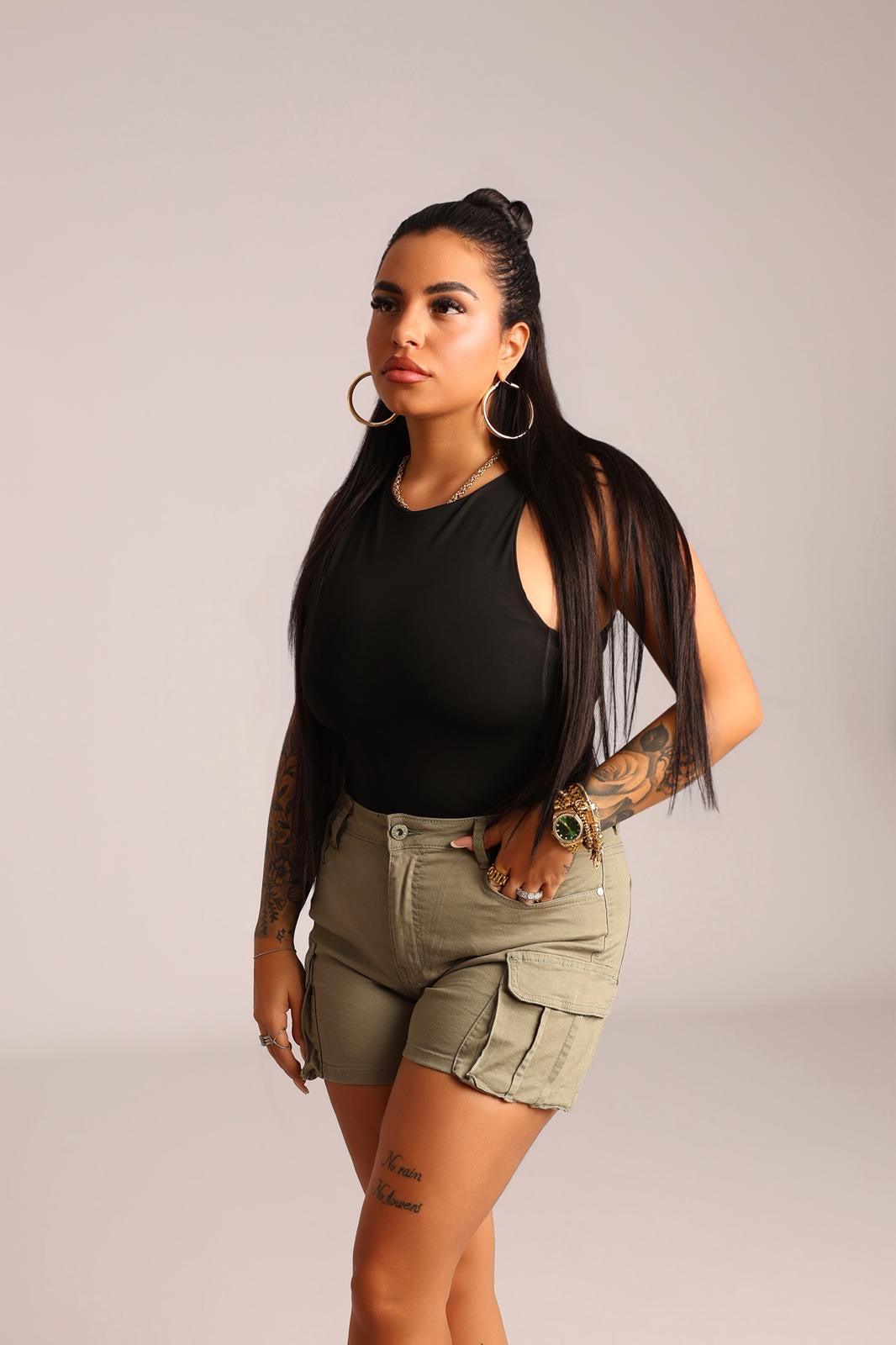 SHORTS GREEN CARGO - MIL