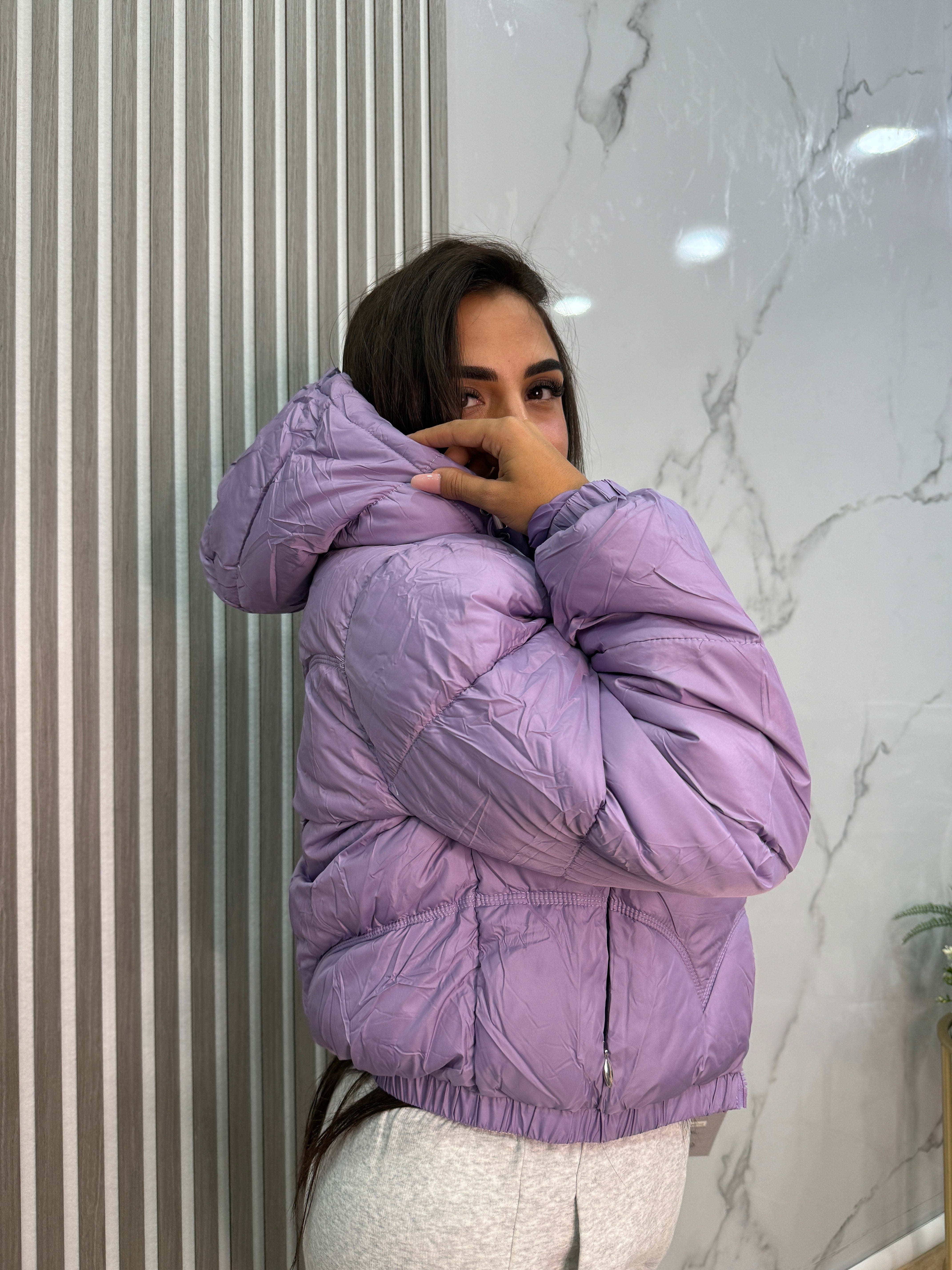 GIACCA BOMBER GLICINE