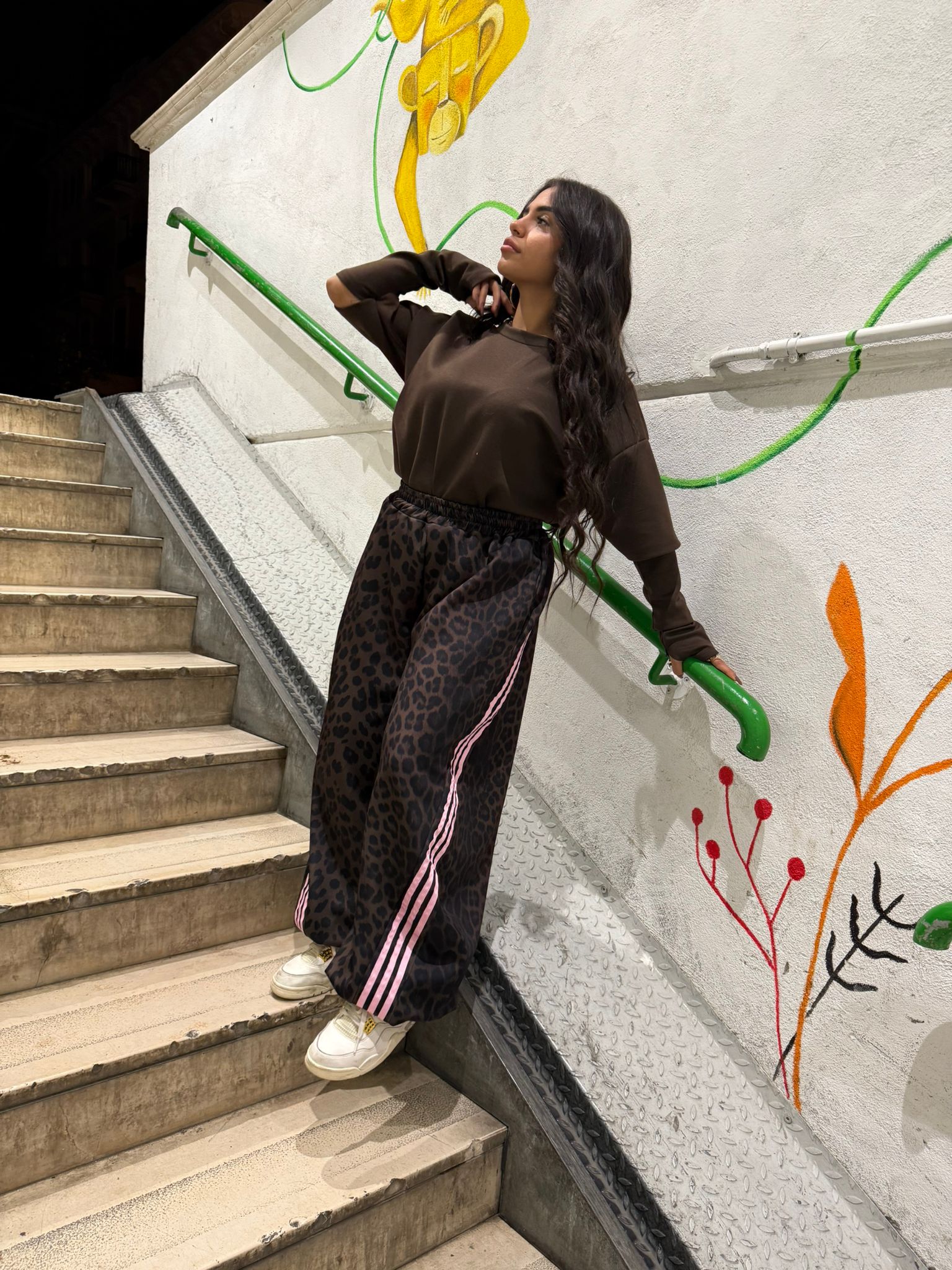 PANTALONE BALLON - LEOPARD&PINK