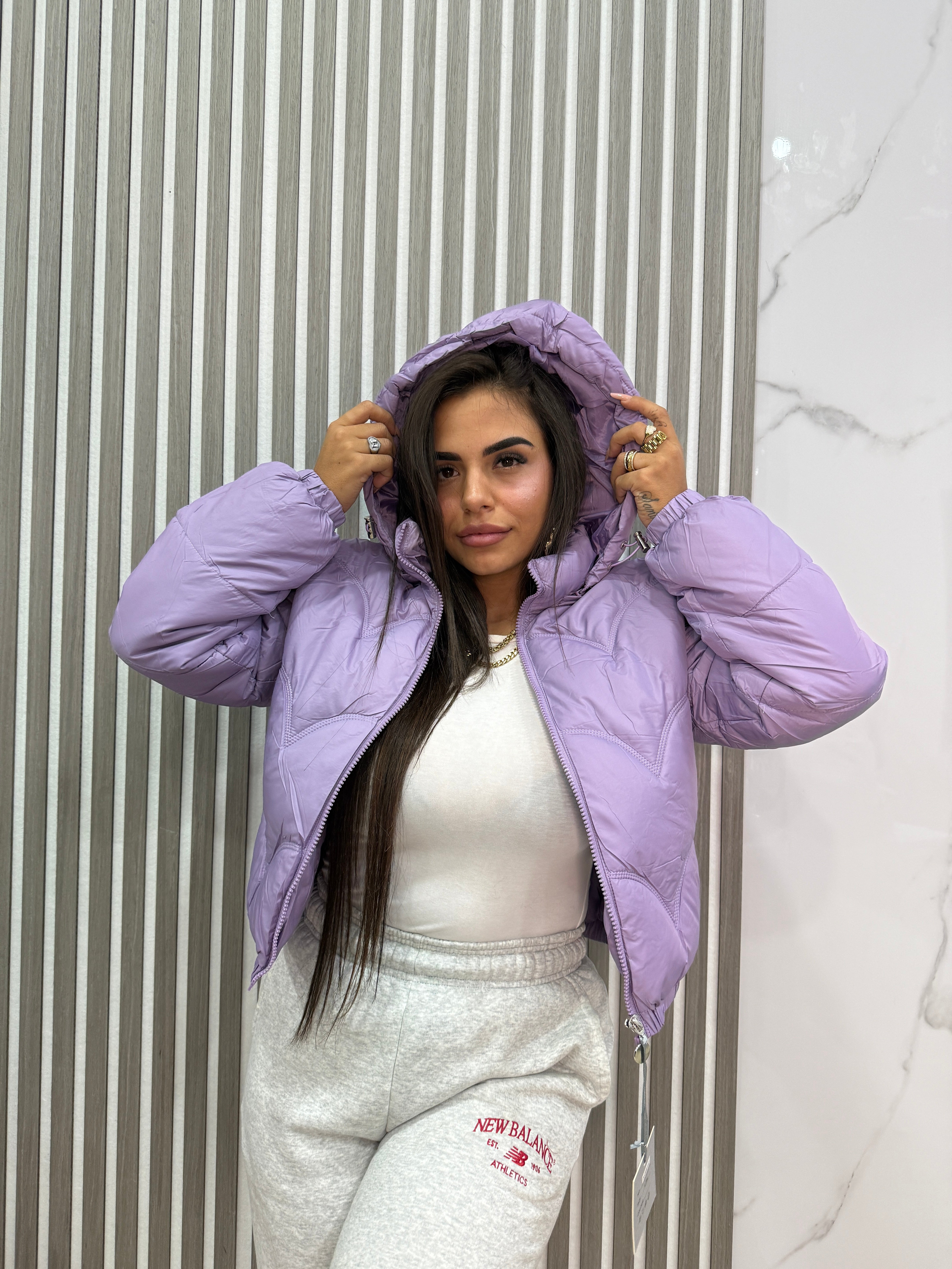 GIACCA BOMBER GLICINE