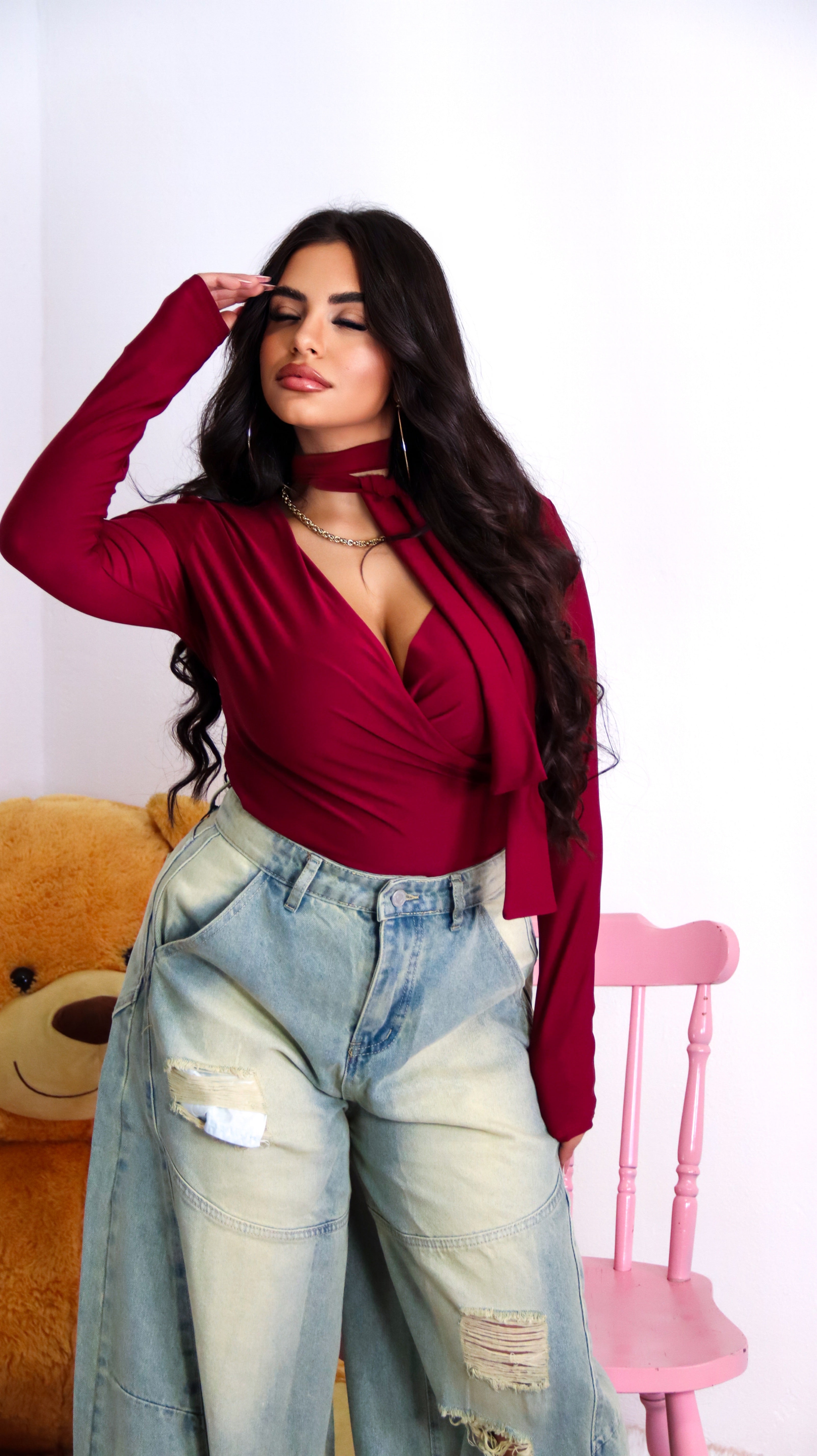 MAGLIA BORDEAUX - EMILY