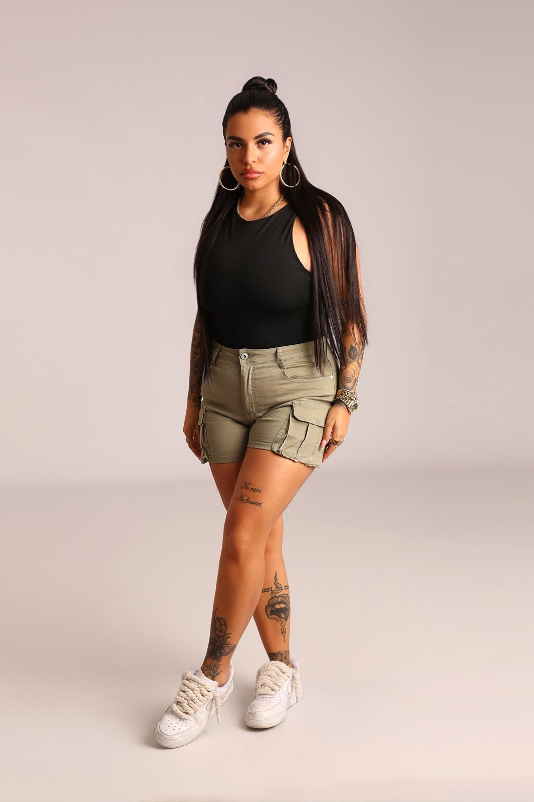 SHORTS GREEN CARGO - MIL