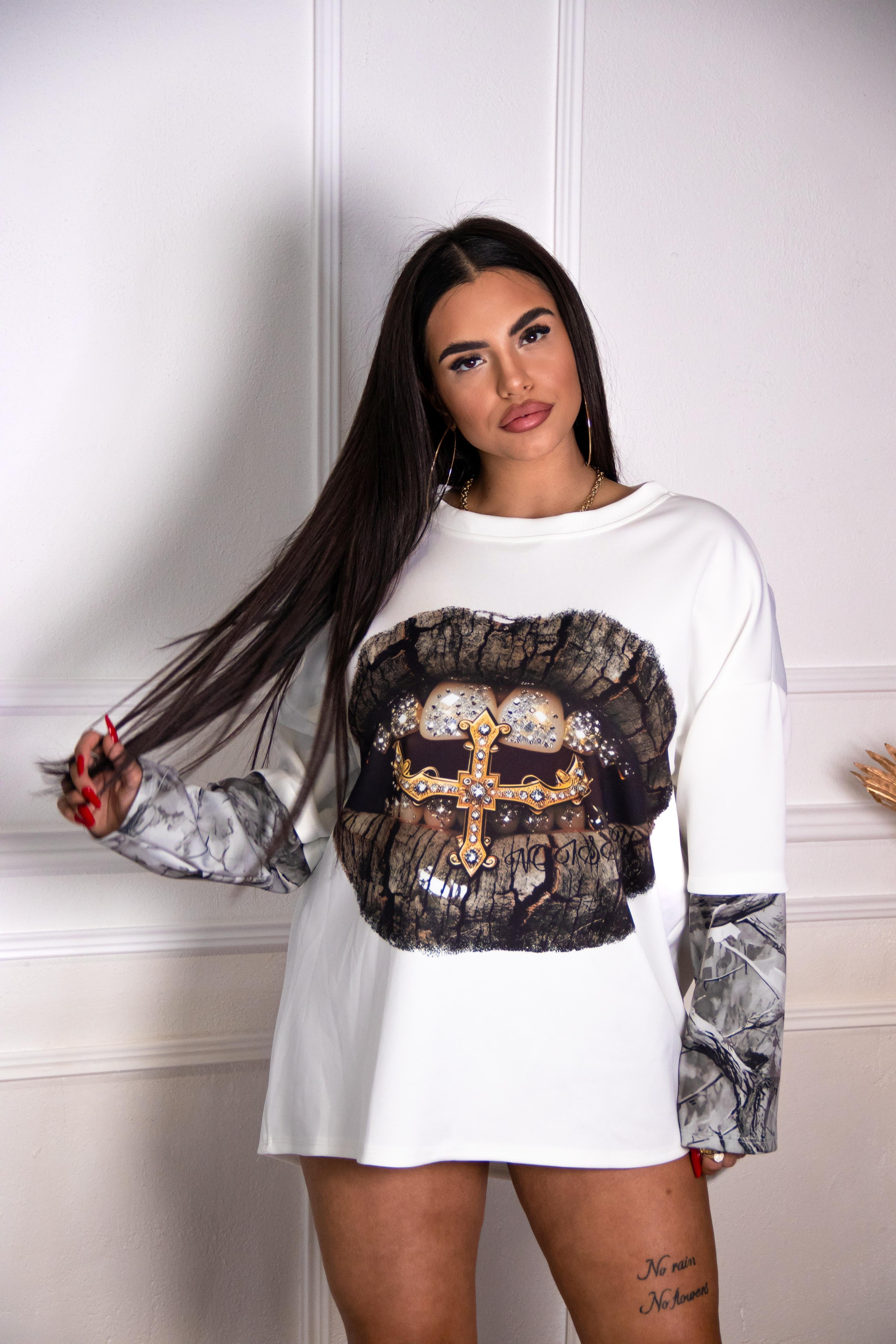 MAGLIA WHITE - SAINT LIPS