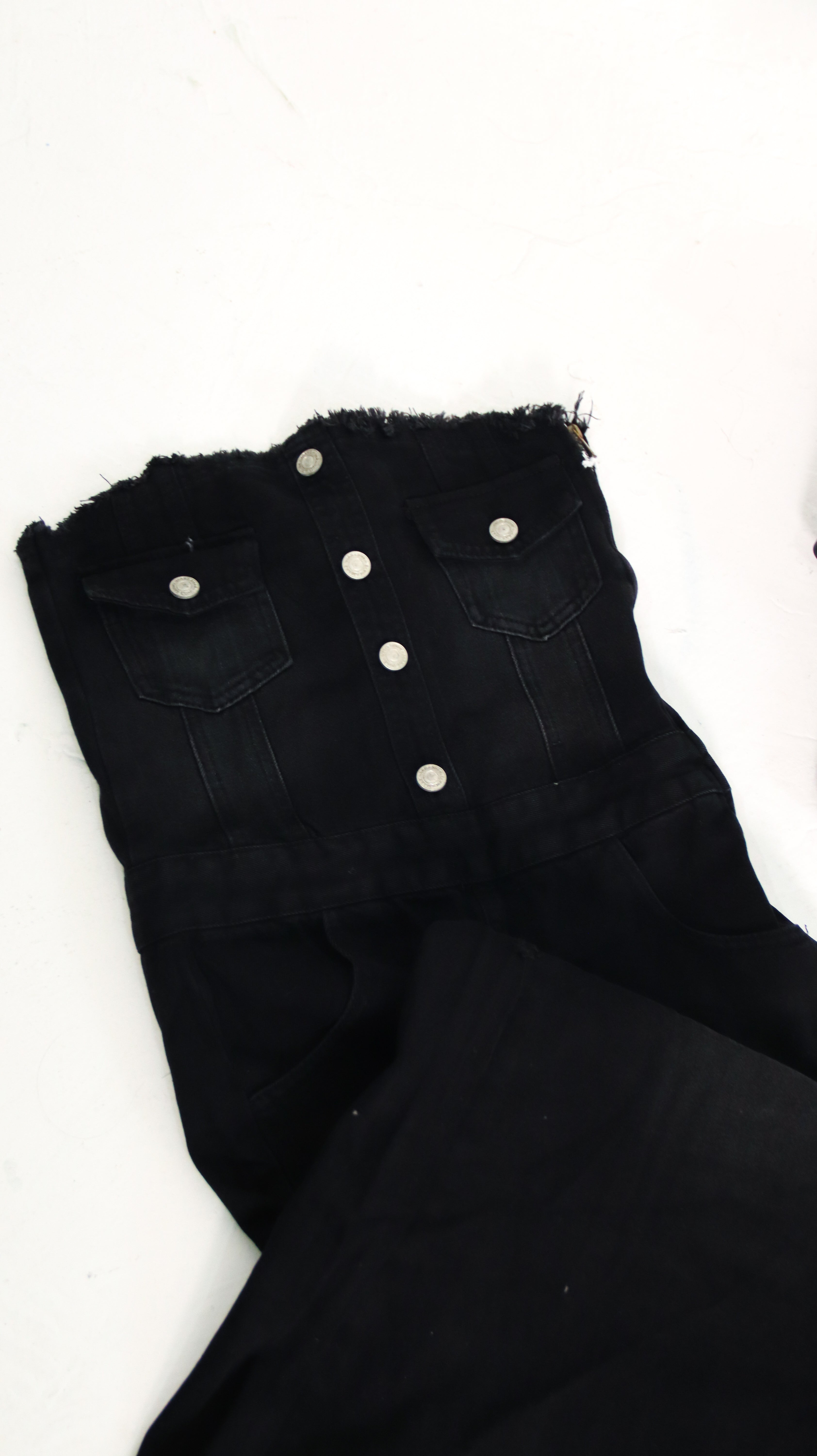 VESTITO LUNGO DENIM BLACK