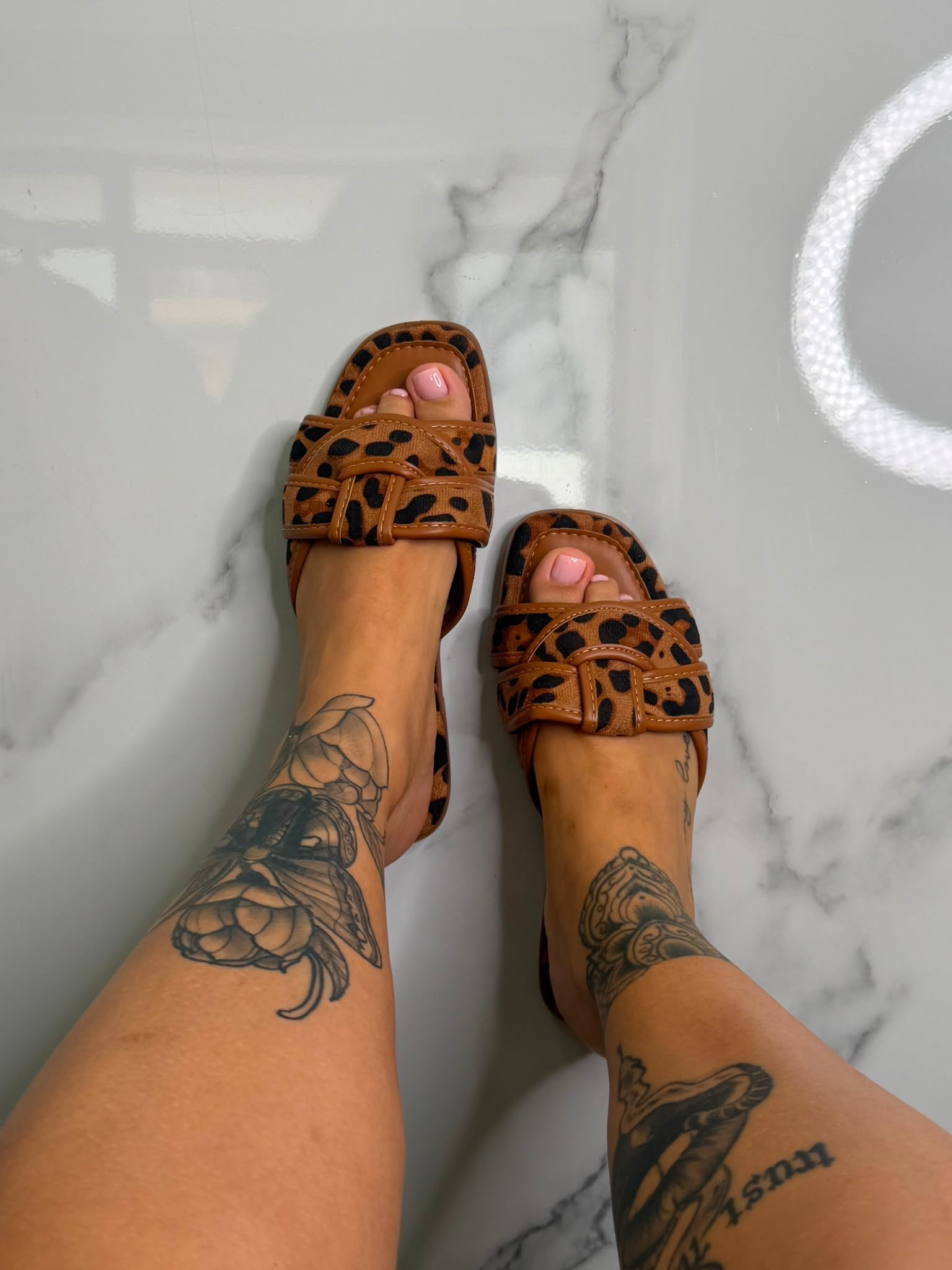 CIABBY MOD INTRECCIO - LEOPARD