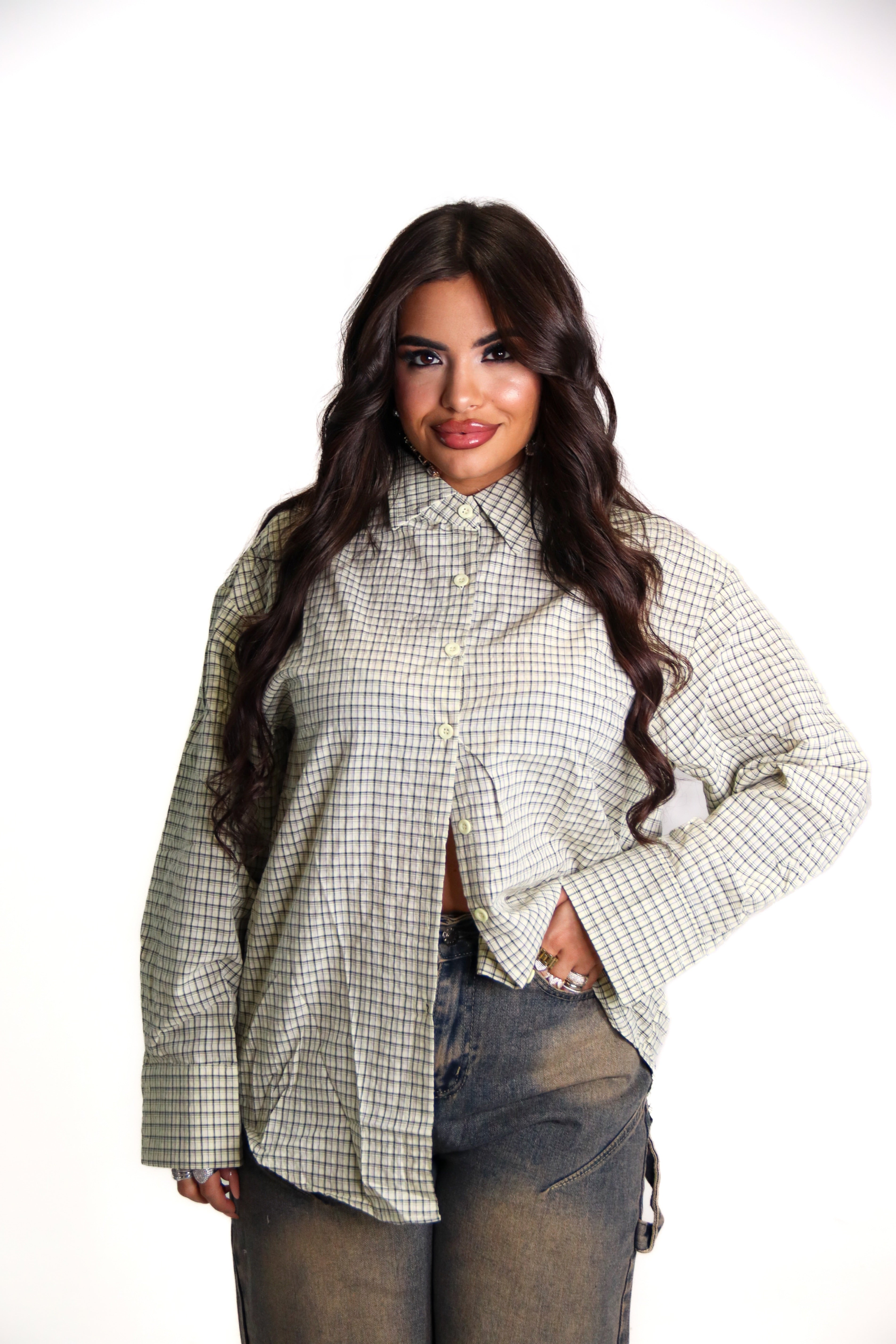 CAMICIA A QUADRI - GREEN