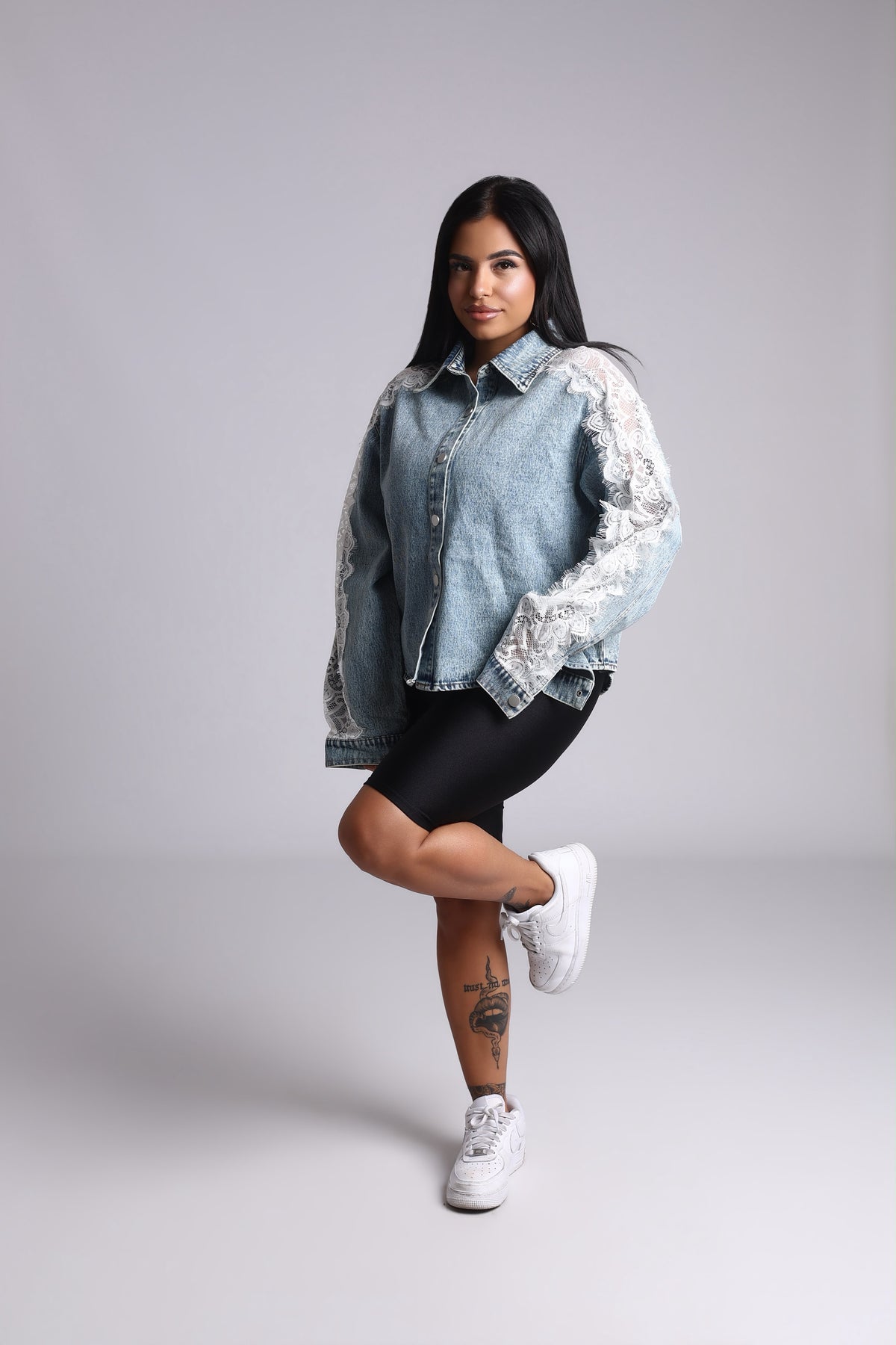 GIACCA LIGHT DENIM - PIZZO