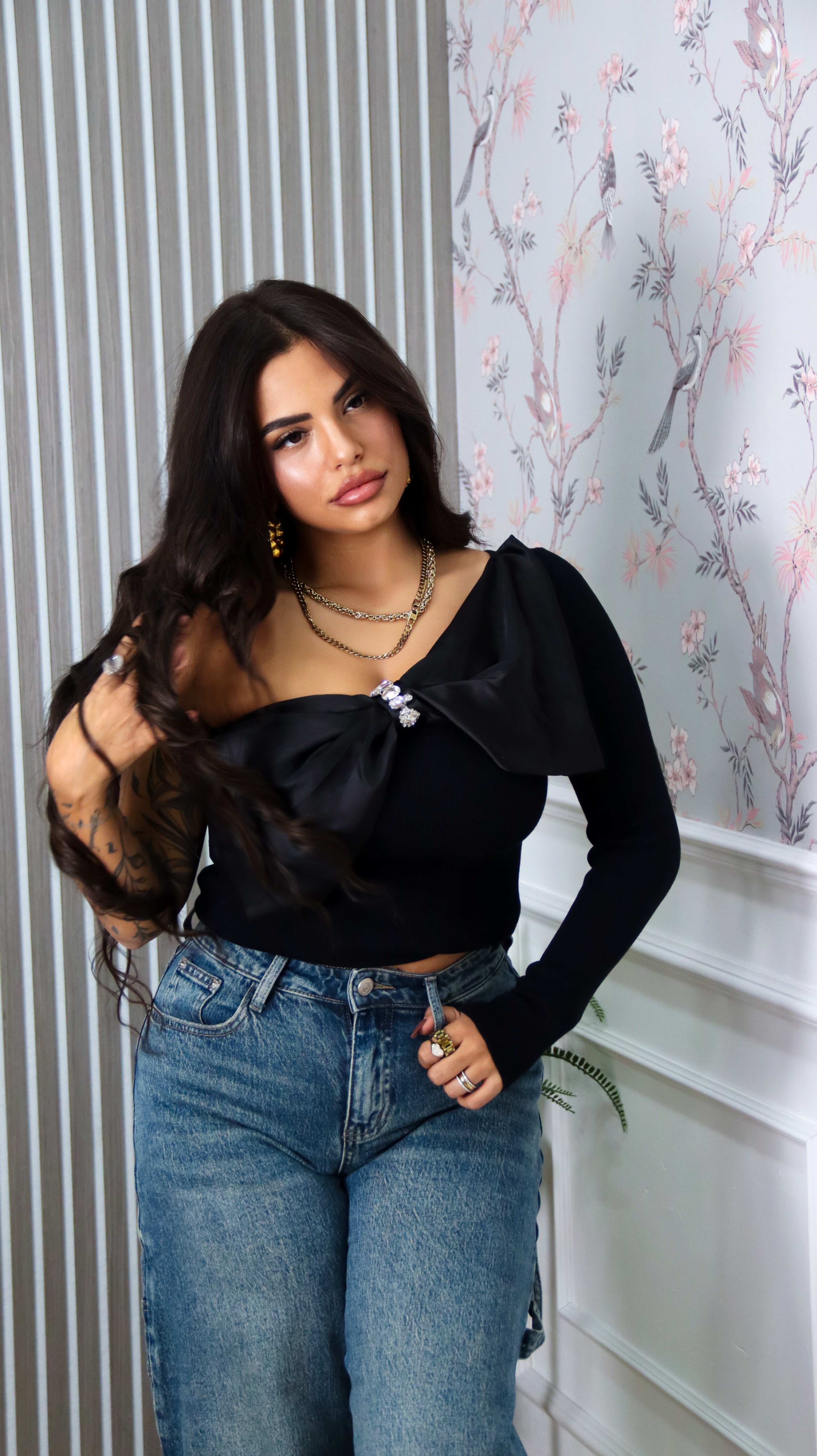 MAGLIA MONOSPALLA FIOCCO