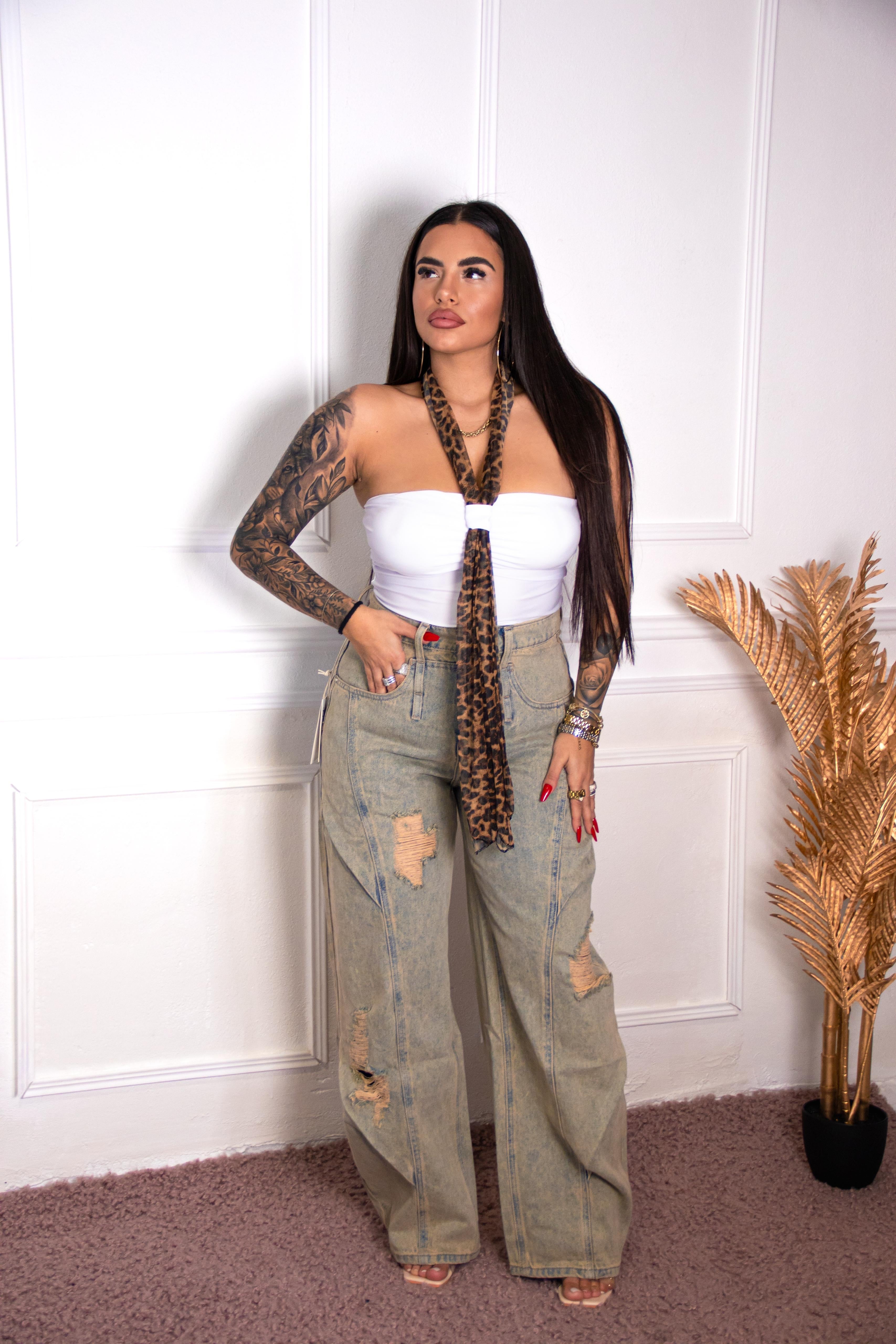 BODY WHITE - LEOPARD