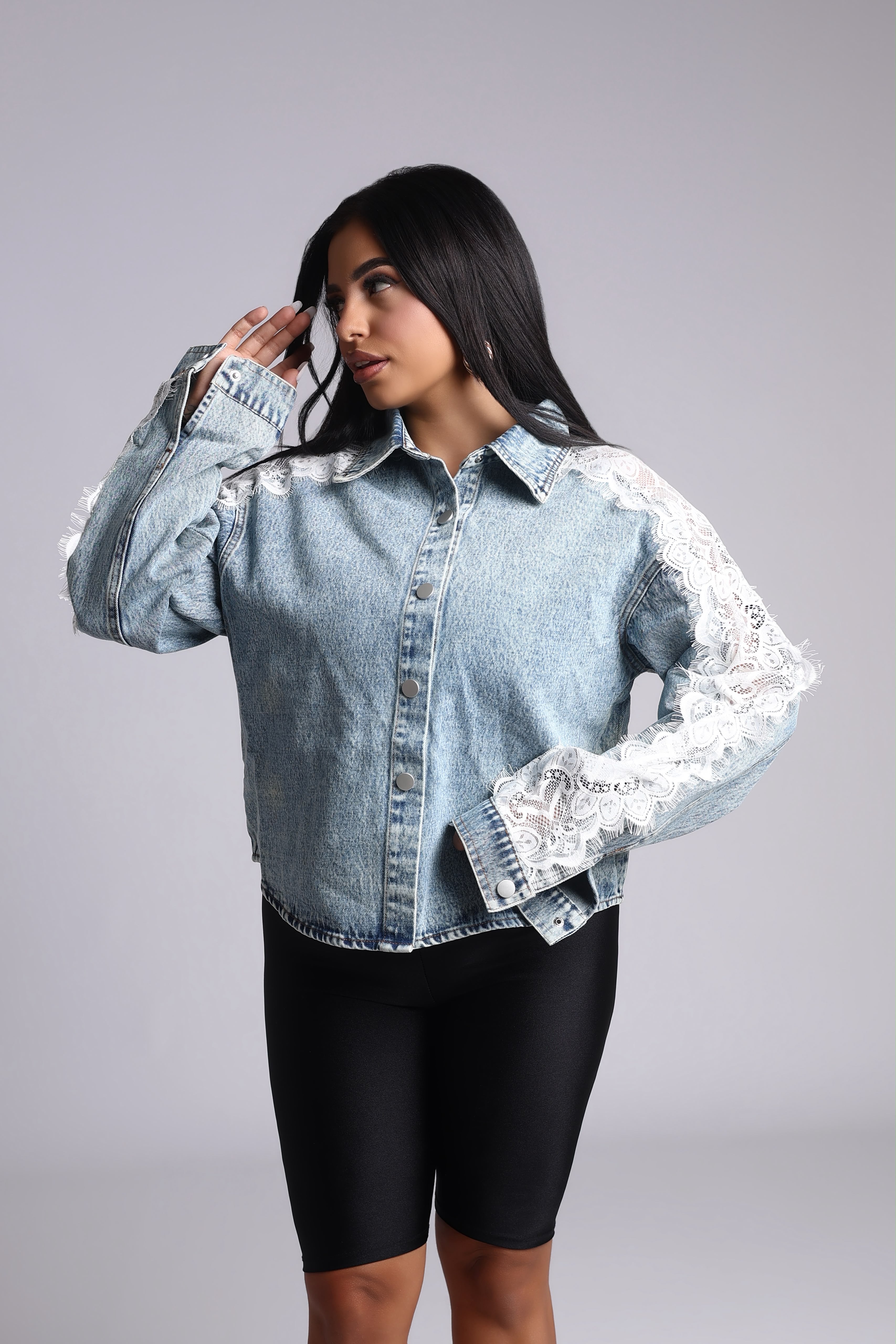 GIACCA LIGHT DENIM - PIZZO