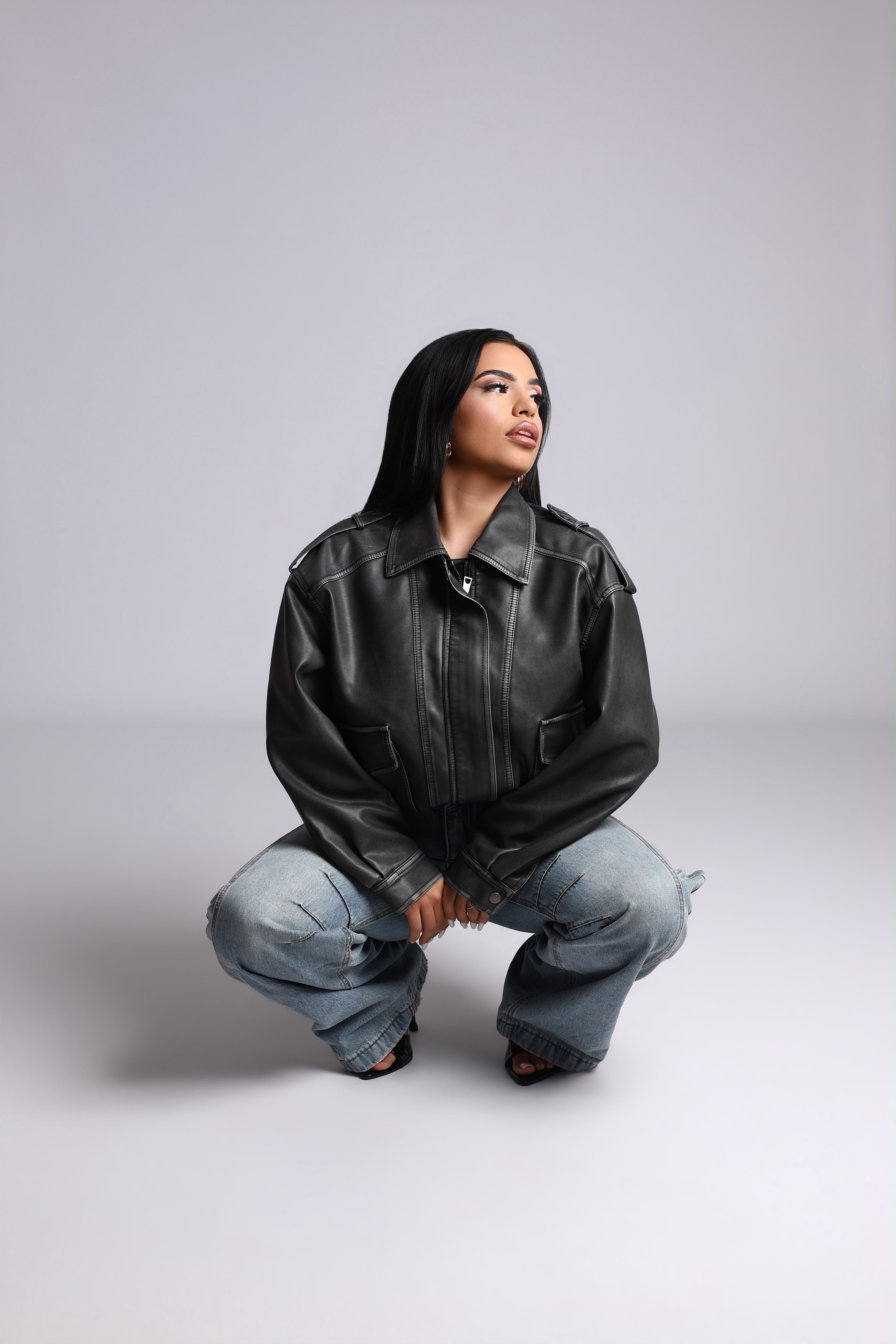 GIACCA BOMBER GREY - VINTAGE