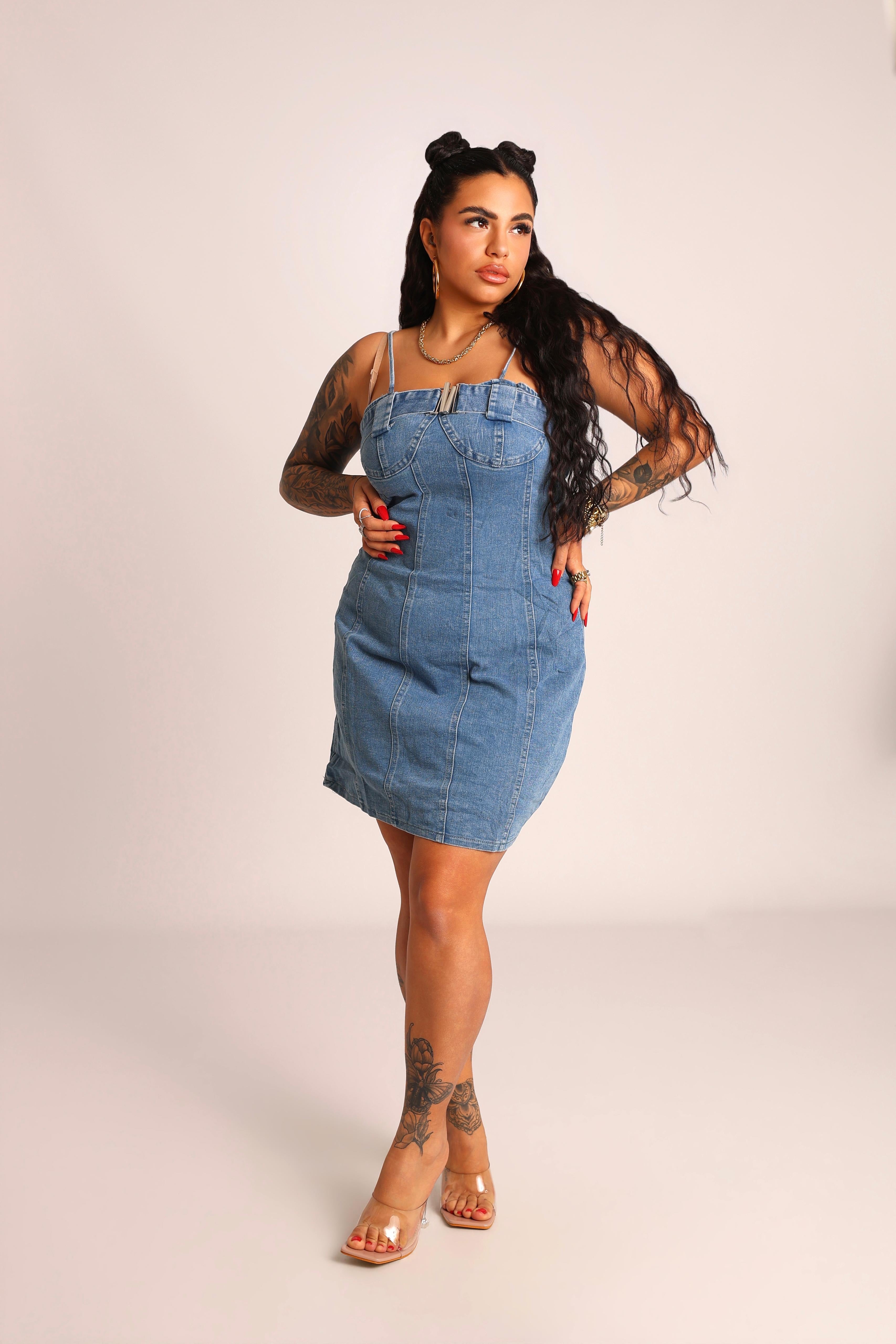 VESTITO DENIM - MADEIRA