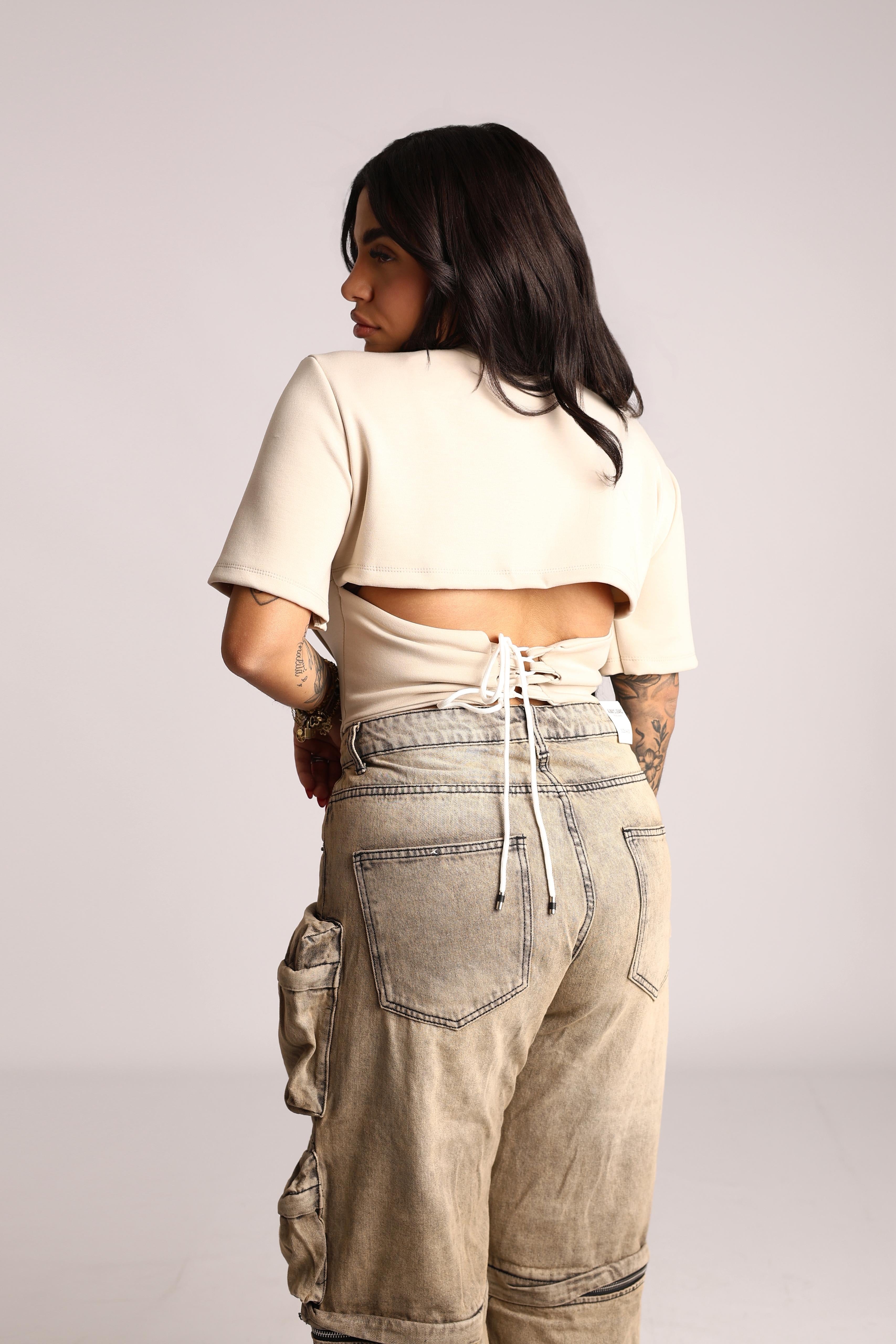 PANTALONE VINTAGE CARGO - ZIP
