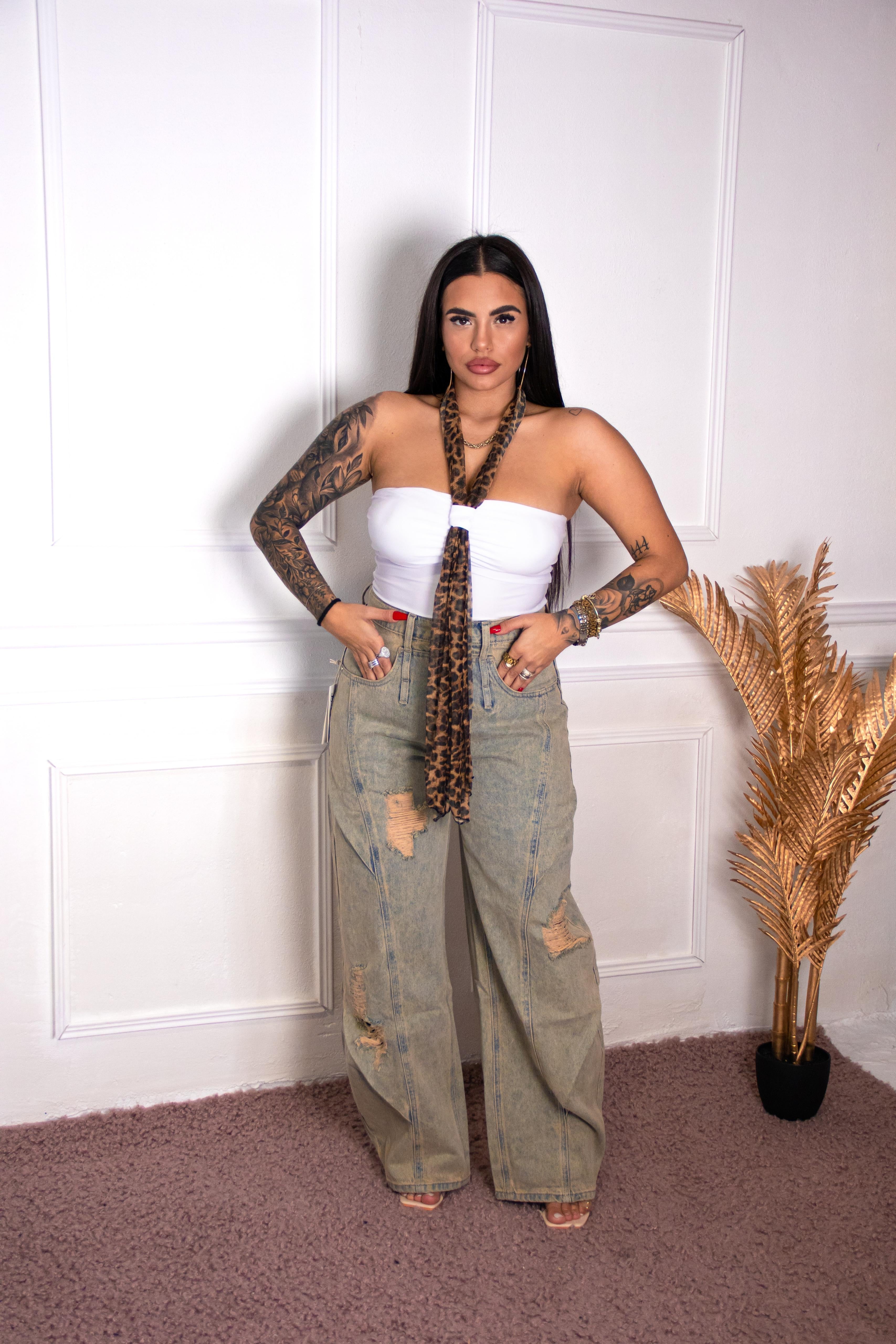 BODY WHITE - LEOPARD