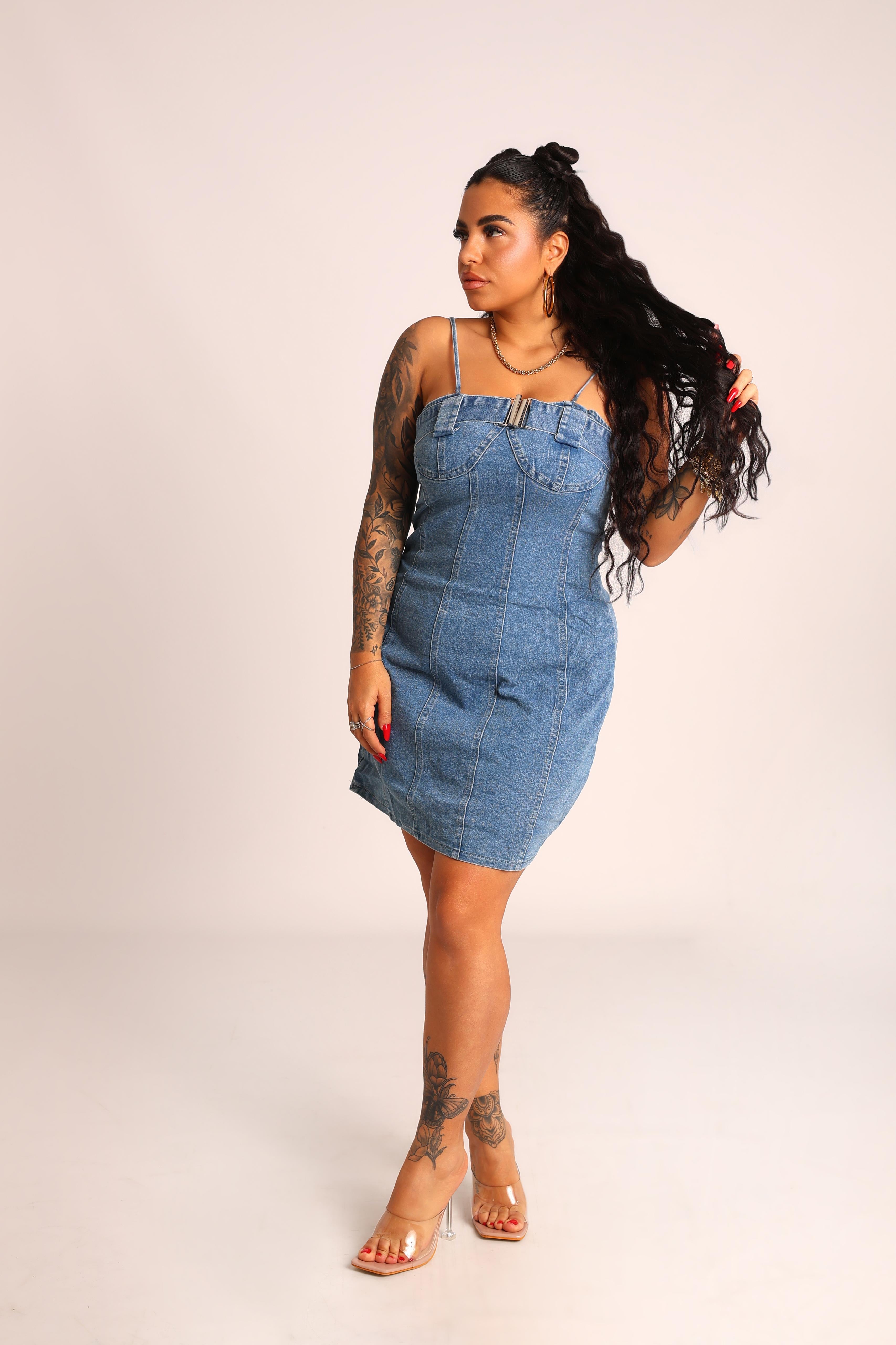 VESTITO DENIM - MADEIRA
