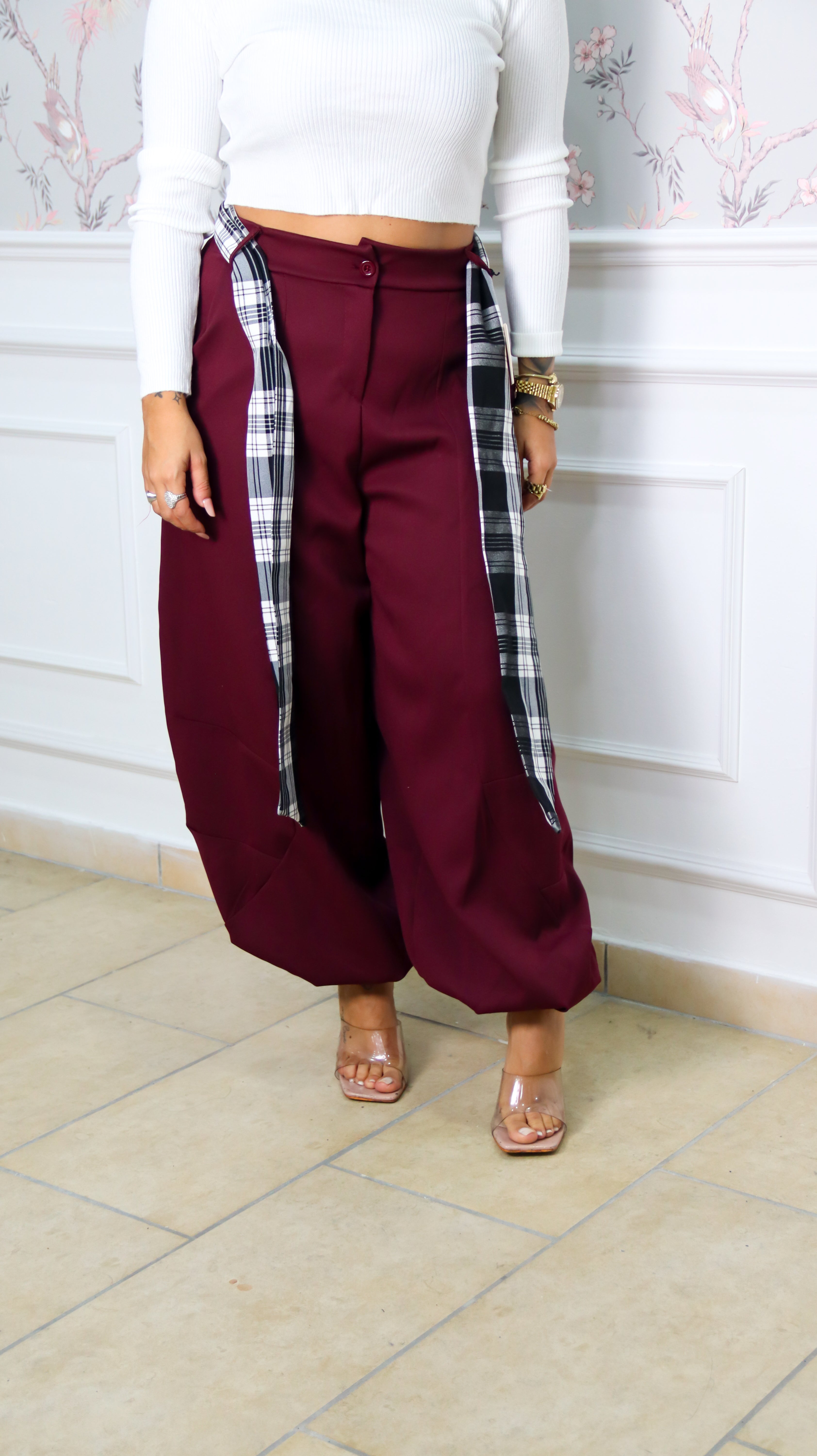 PANTALONE BALLON - BORDEAUX
