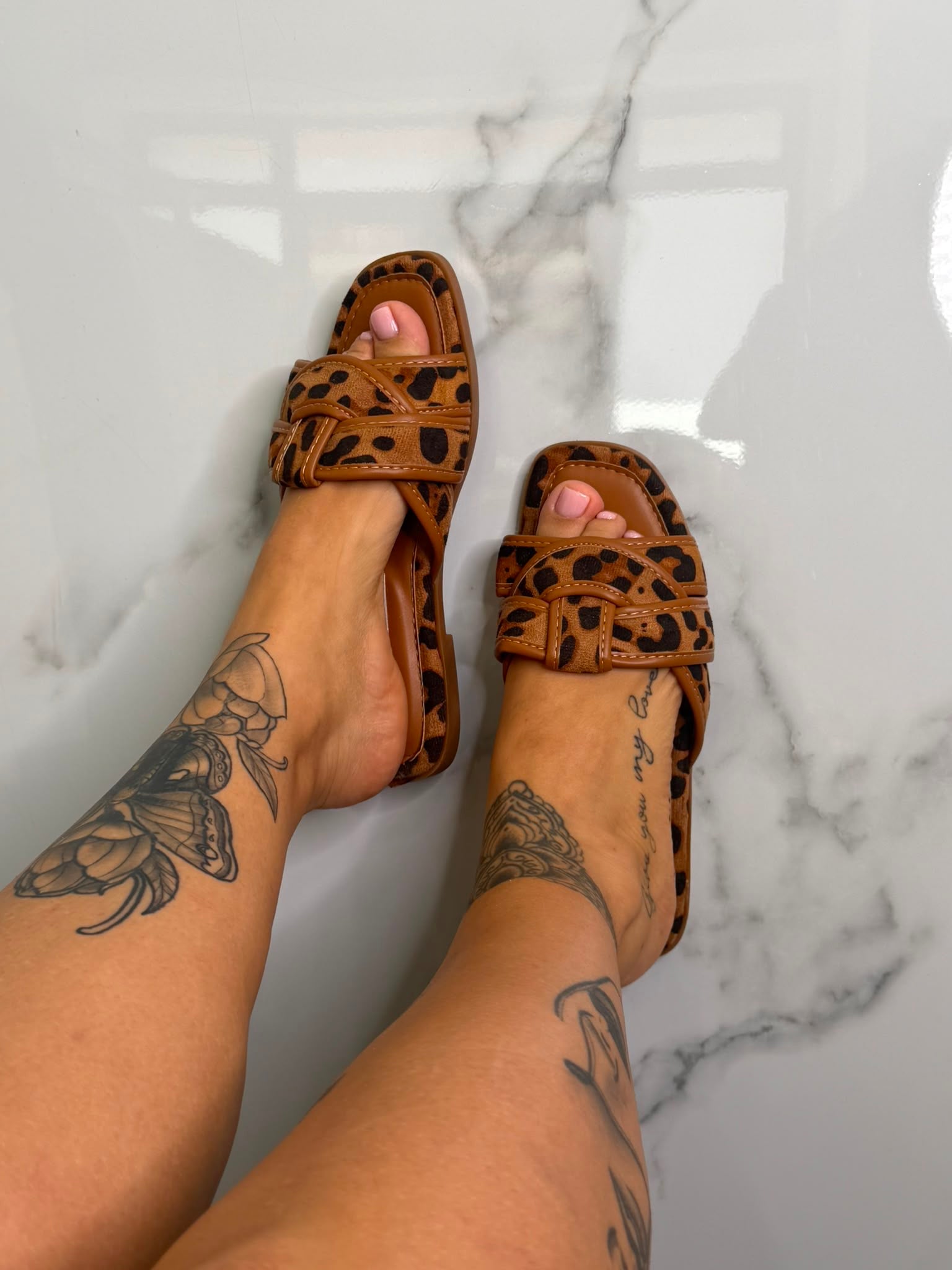 CIABBY MOD INTRECCIO - LEOPARD