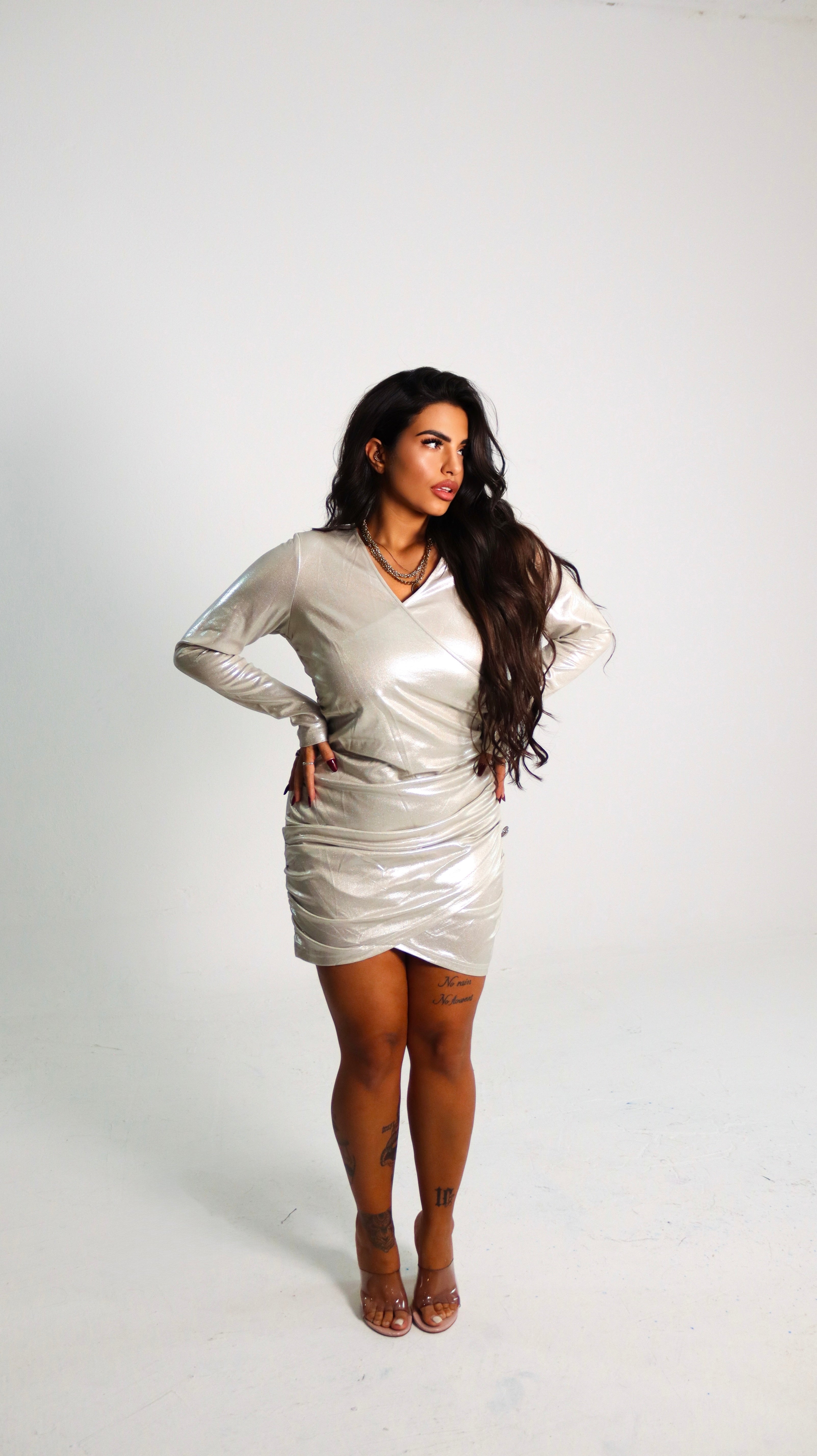 VESTITO ARGENT IOLANDA