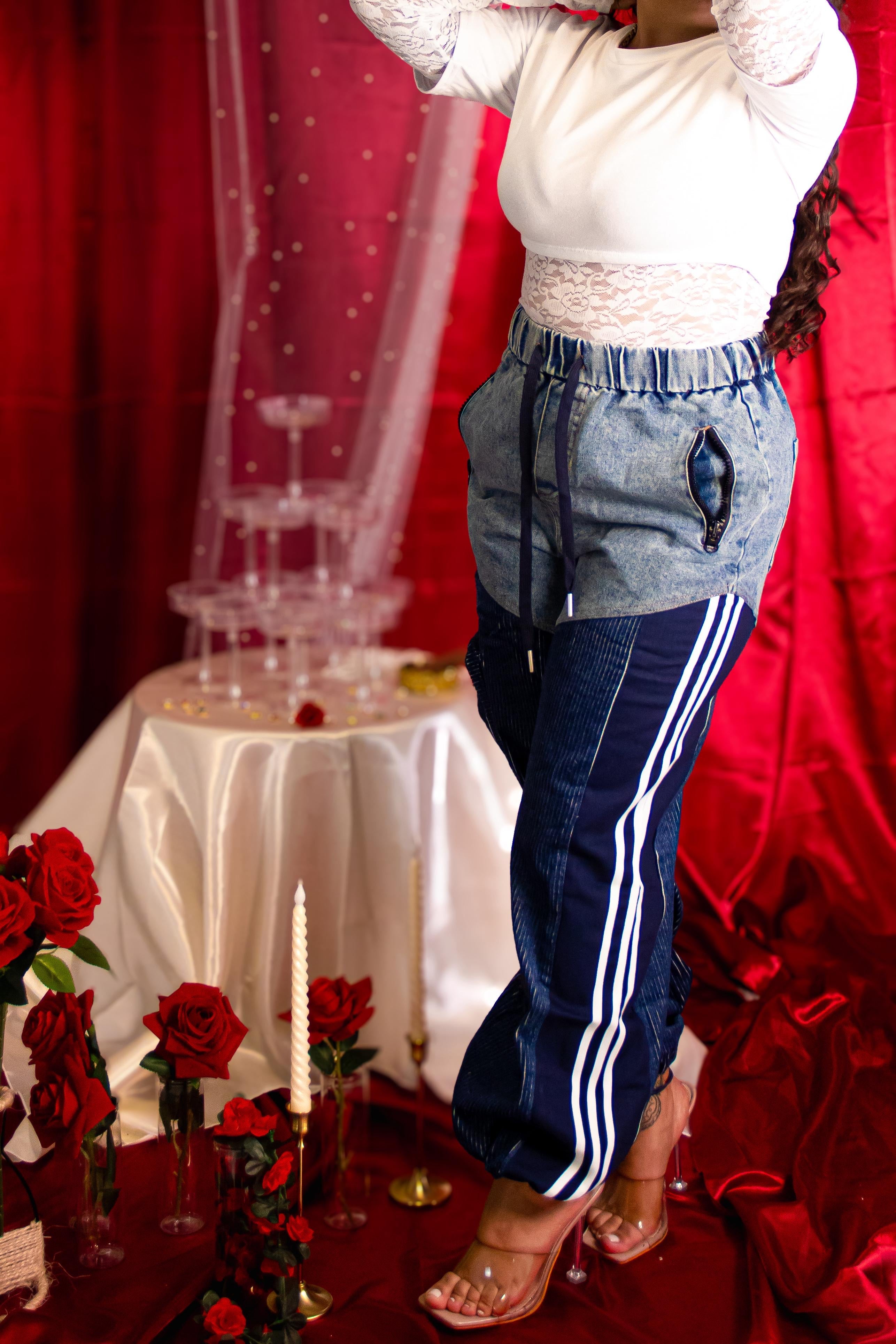 PANTATUTA DENIM BLUE&GREEN