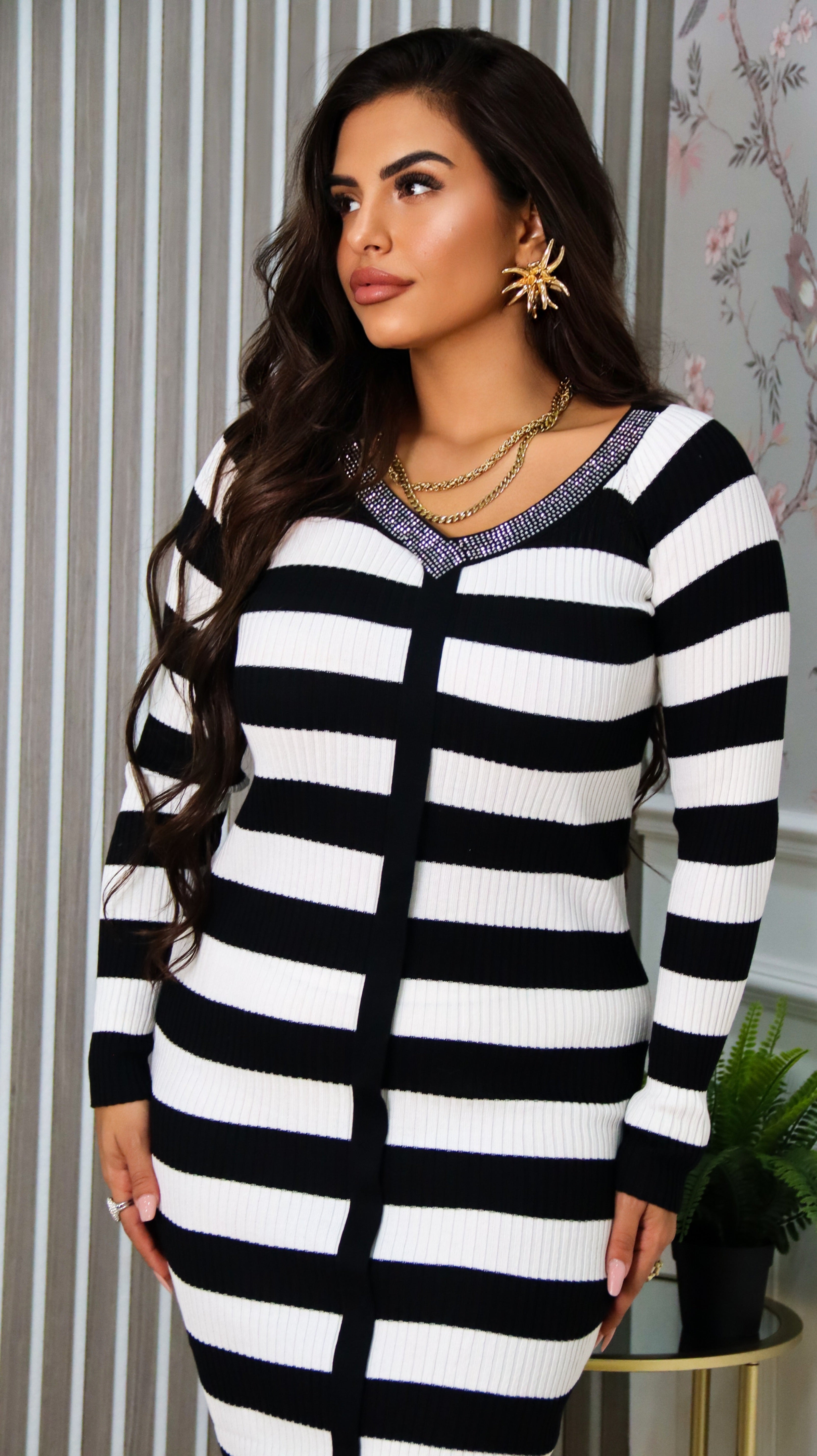 VESTITO A RIGHE DIAMOND