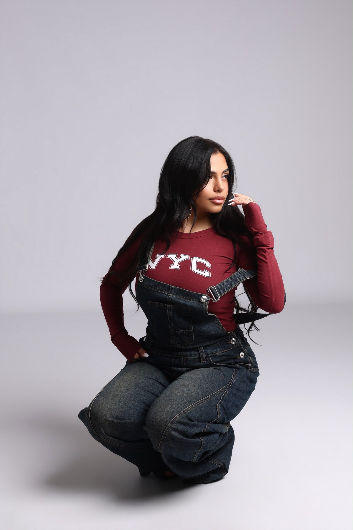 MAGLIA BASIC NYC - BORDEAUX