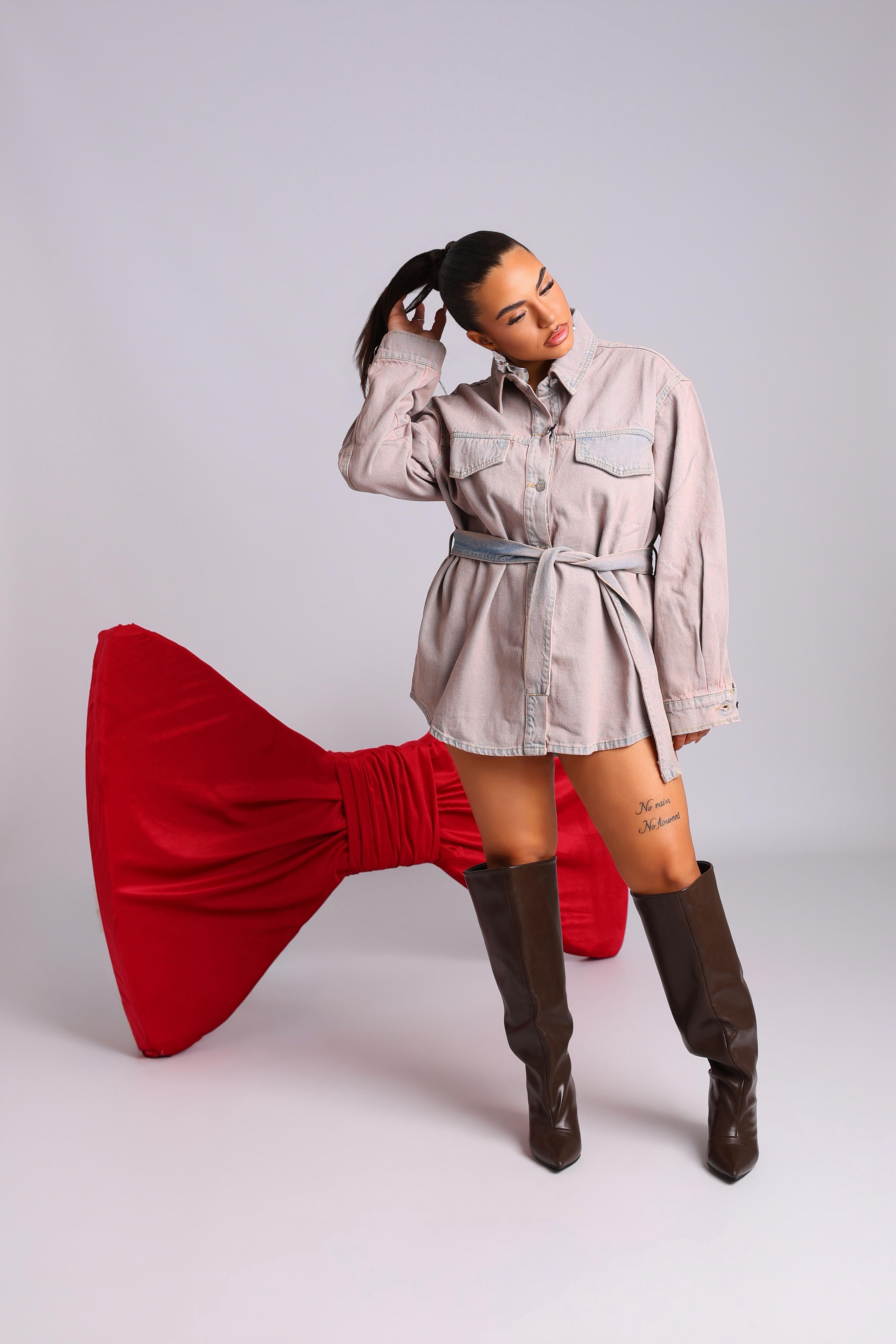 CAMICIONE VINTAGE LILLA - MIL