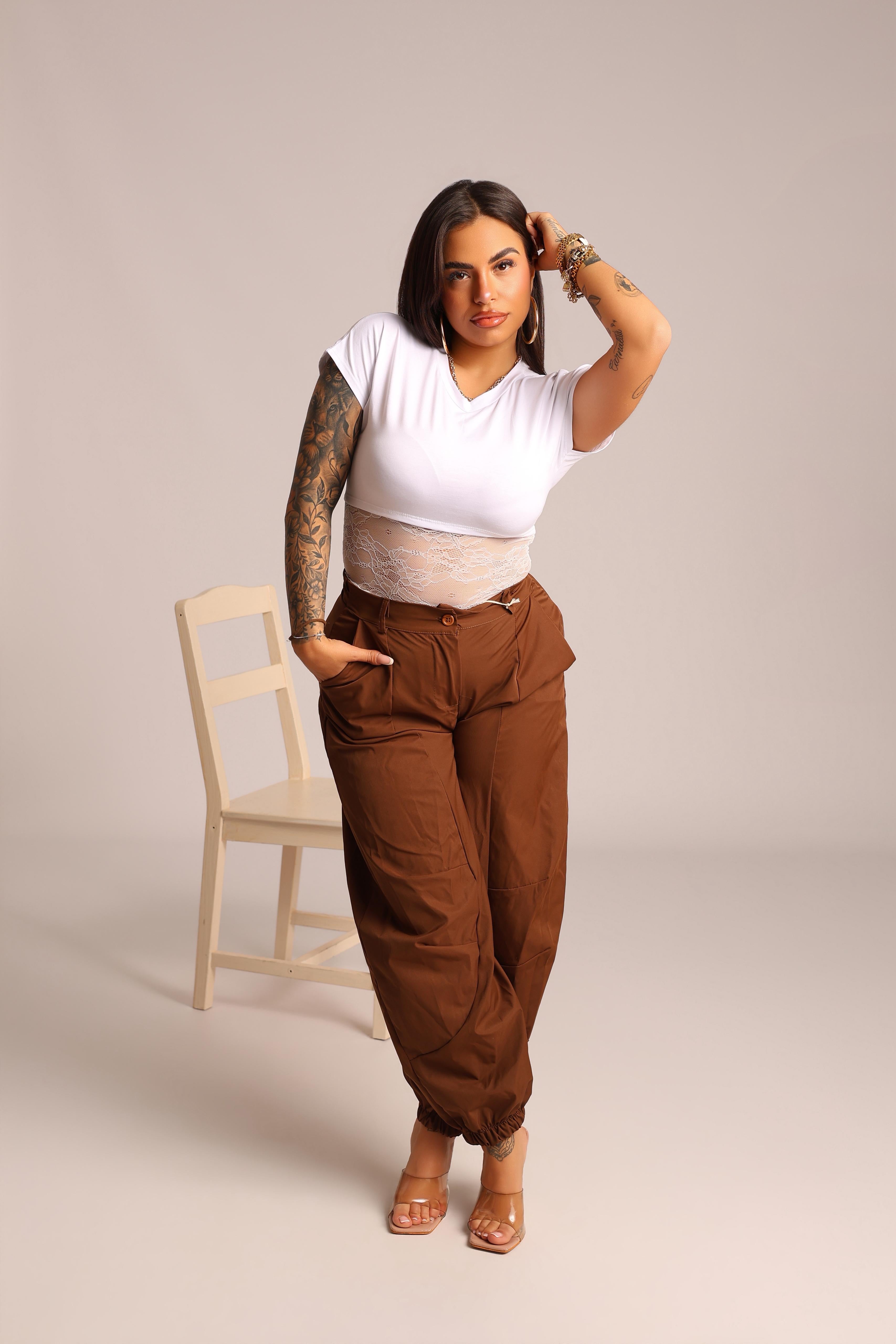 PANTALONE BALLON CHOCOLATE - MIL