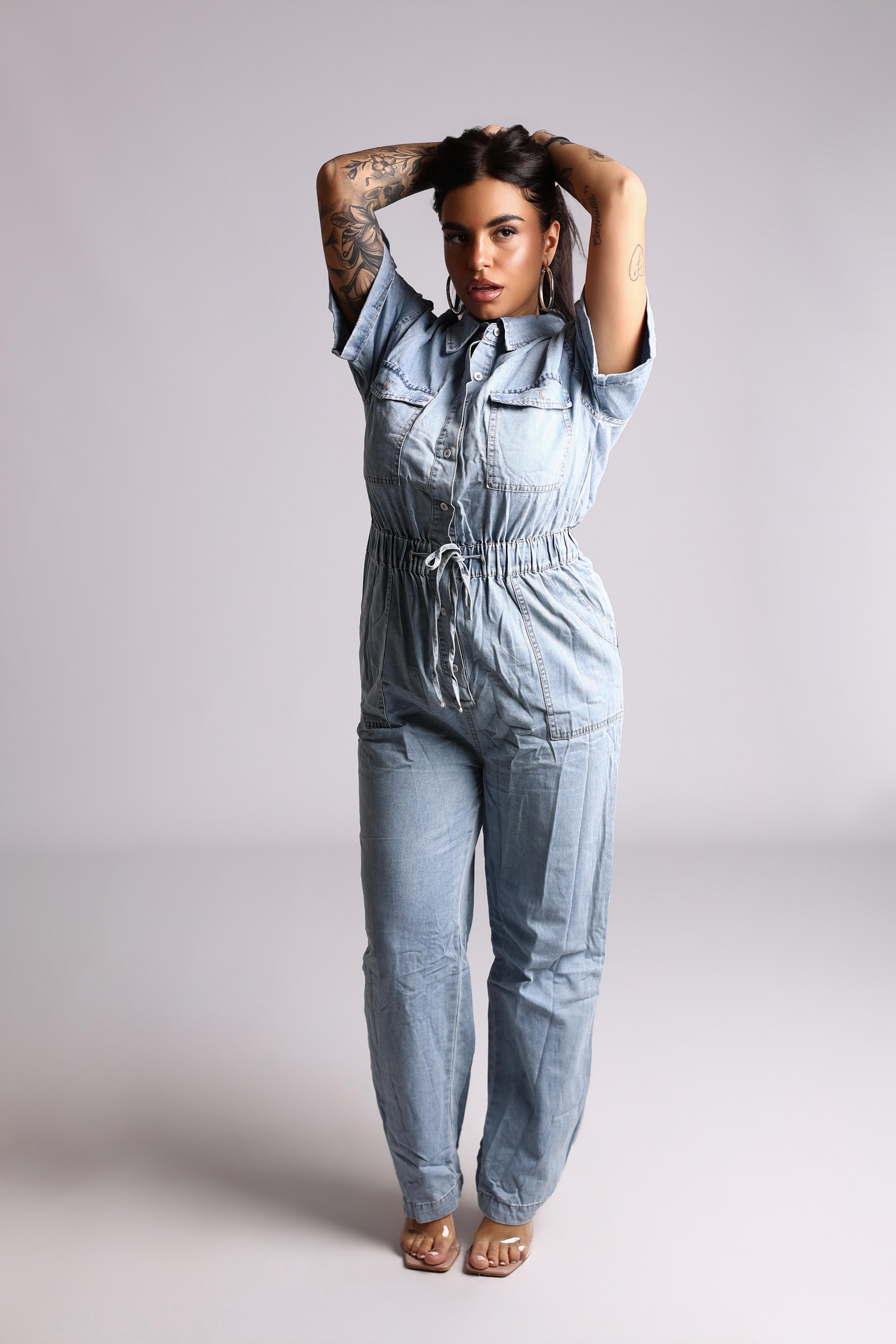 SALOPETTE DENIM LIGHT - MIL