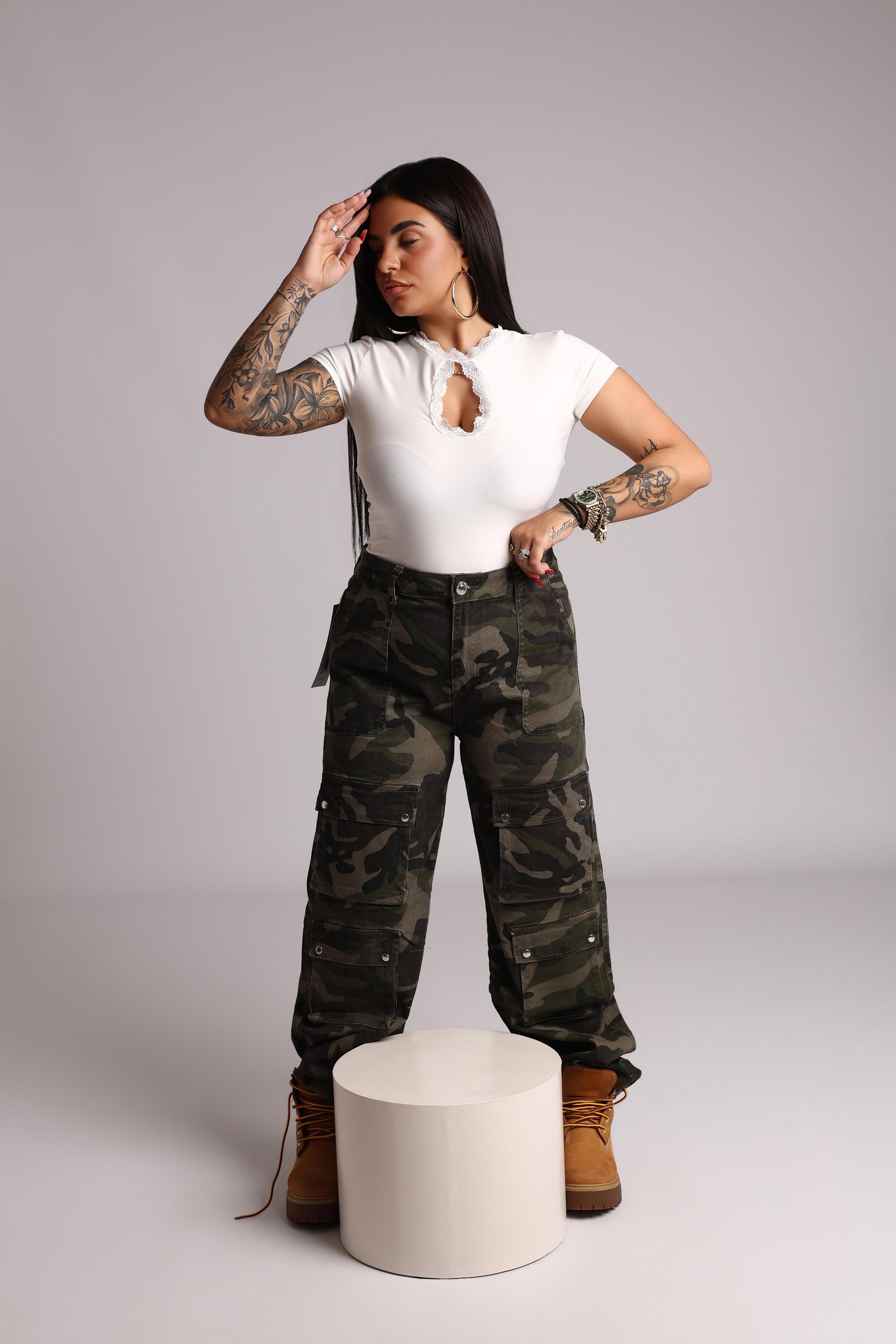 PANTALONE CARGO MILITARE - MIL