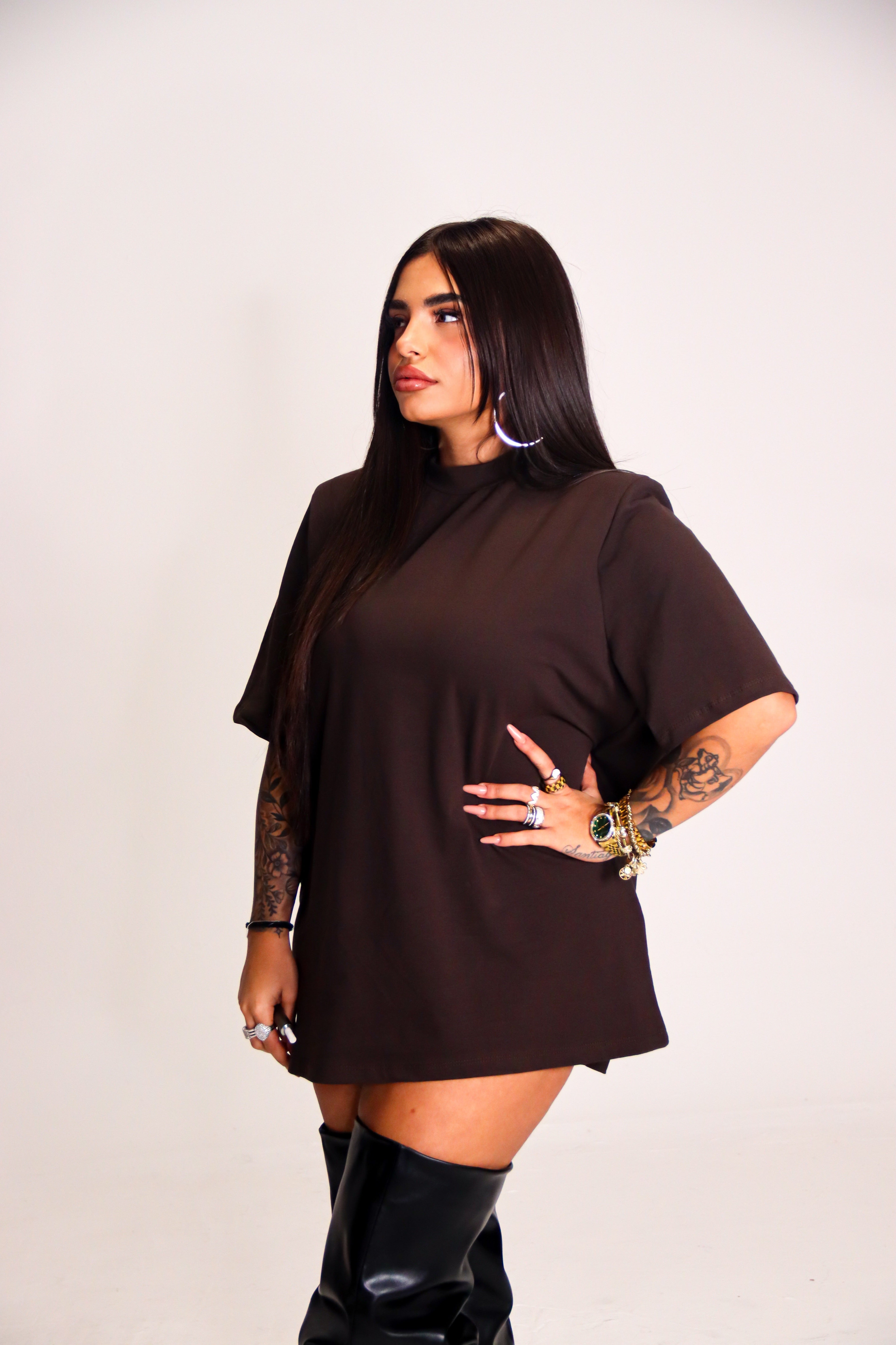 T-SHIRT OVER - BROWN