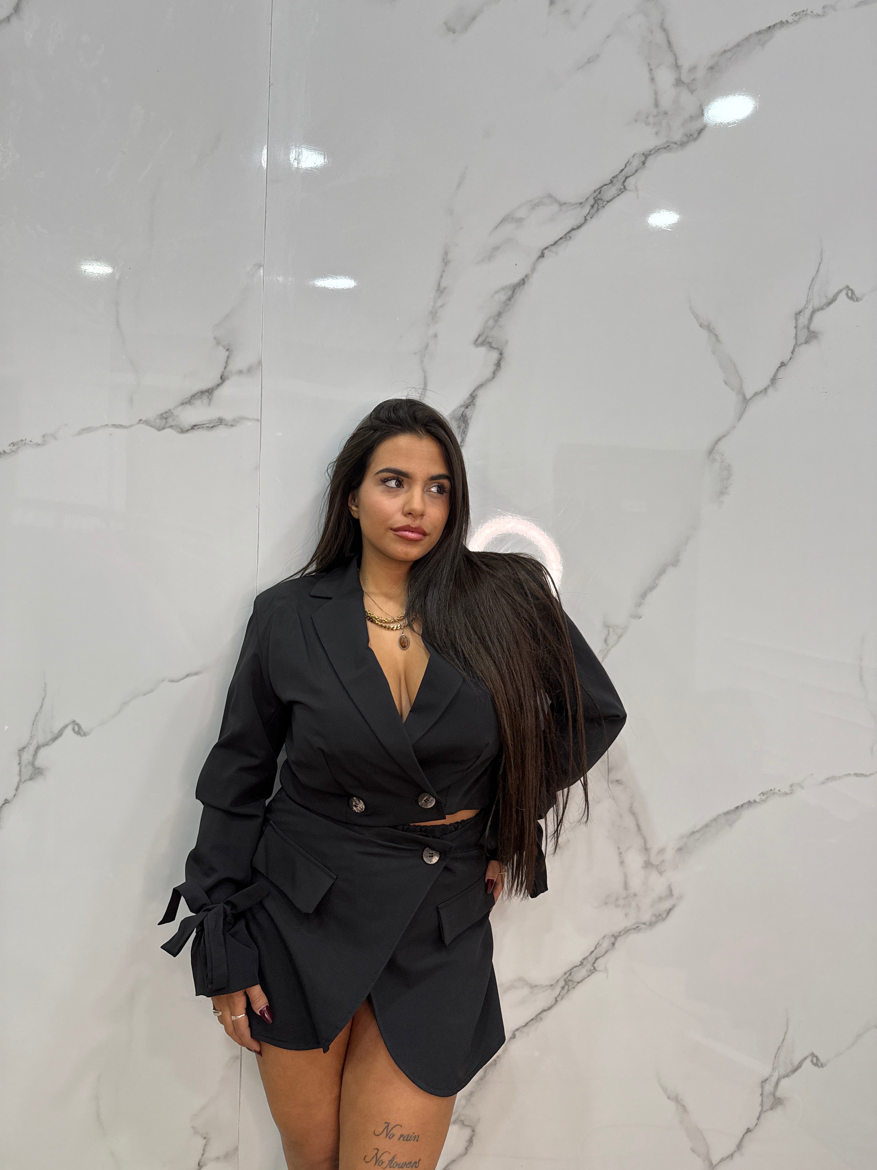 COORDINATO TRENCH BLACK