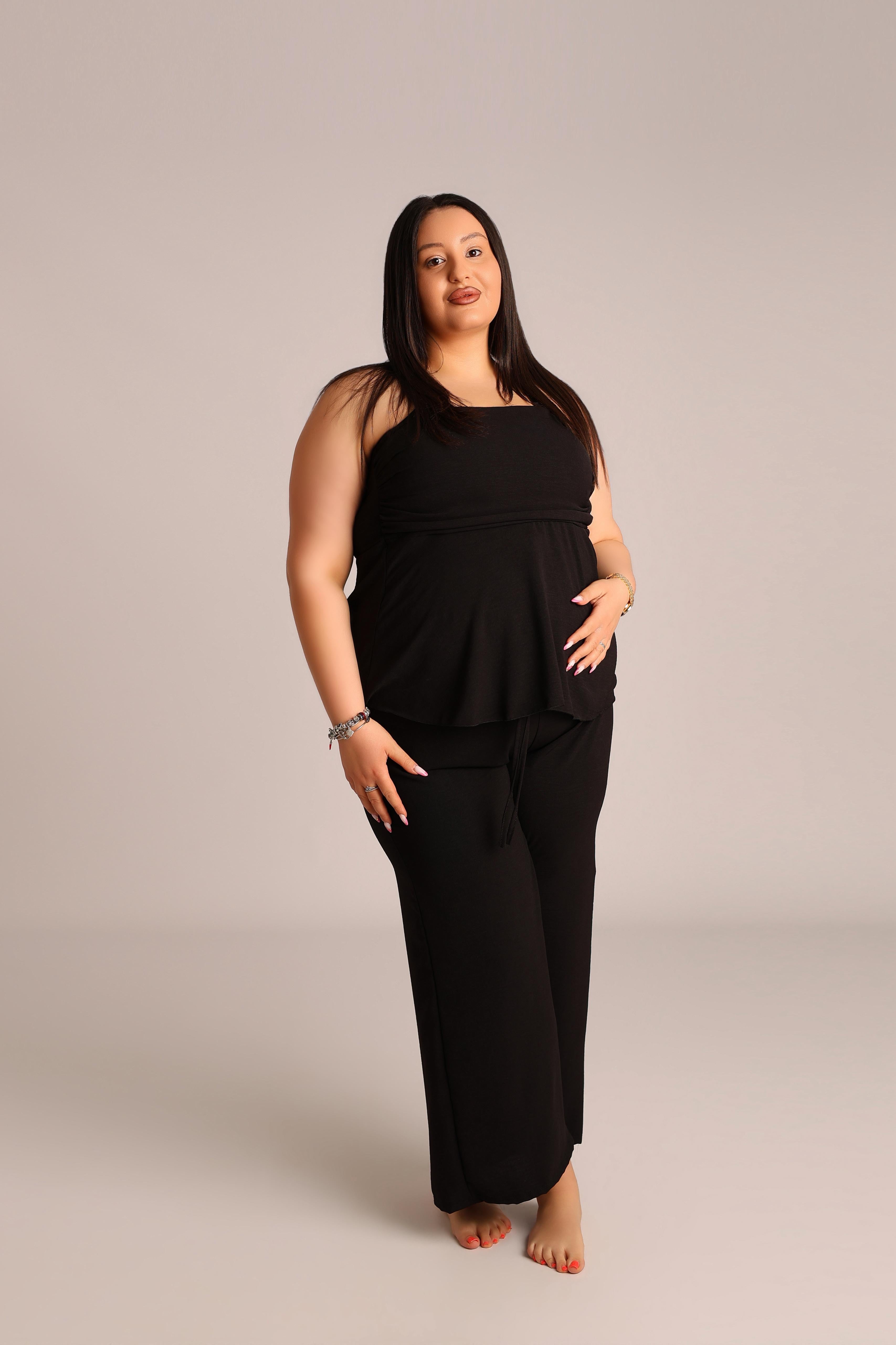 COORDINATO LINO BLACK - MIL for CURVY