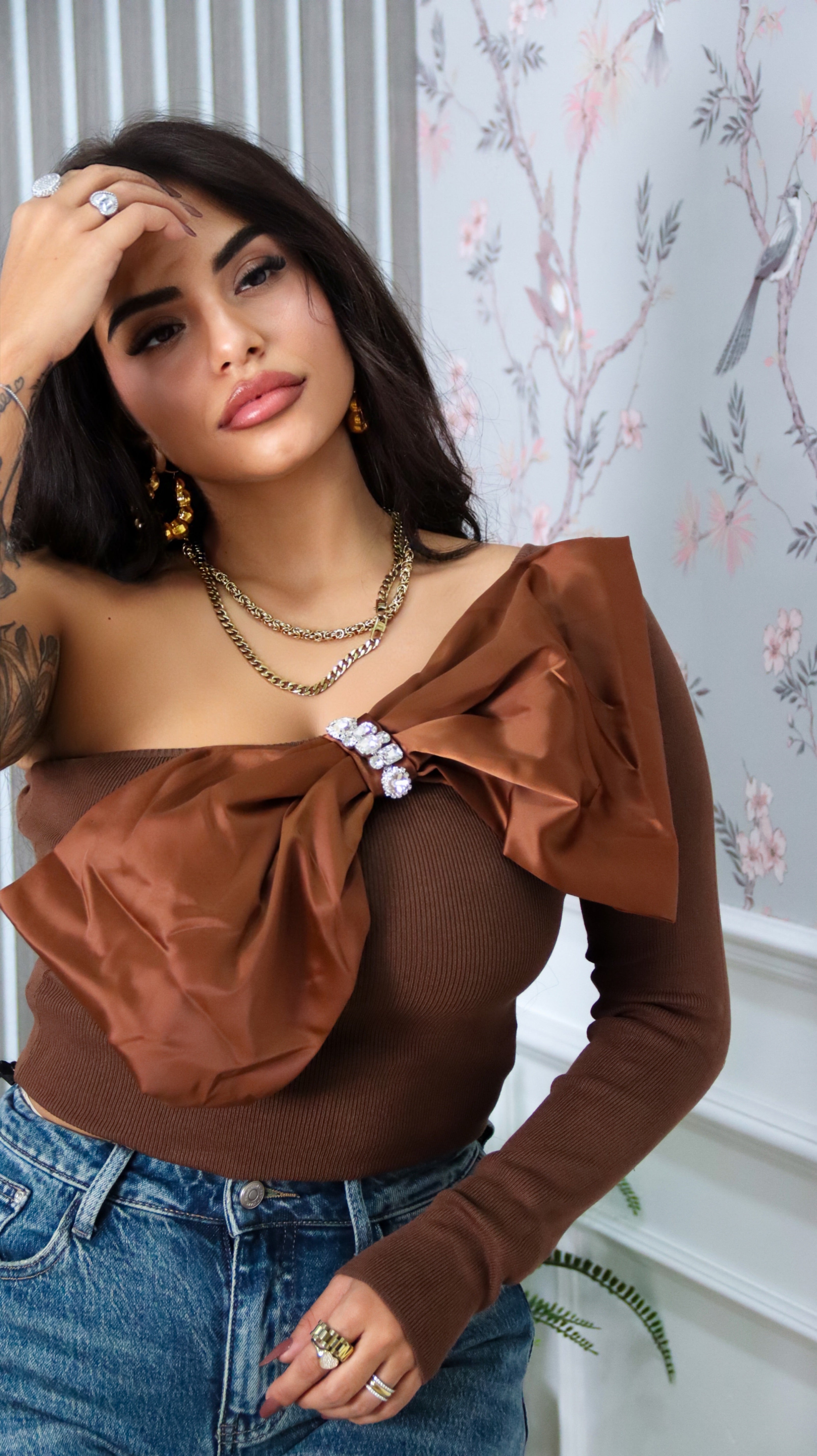 MAGLIA MONOSPALLA FIOCCO